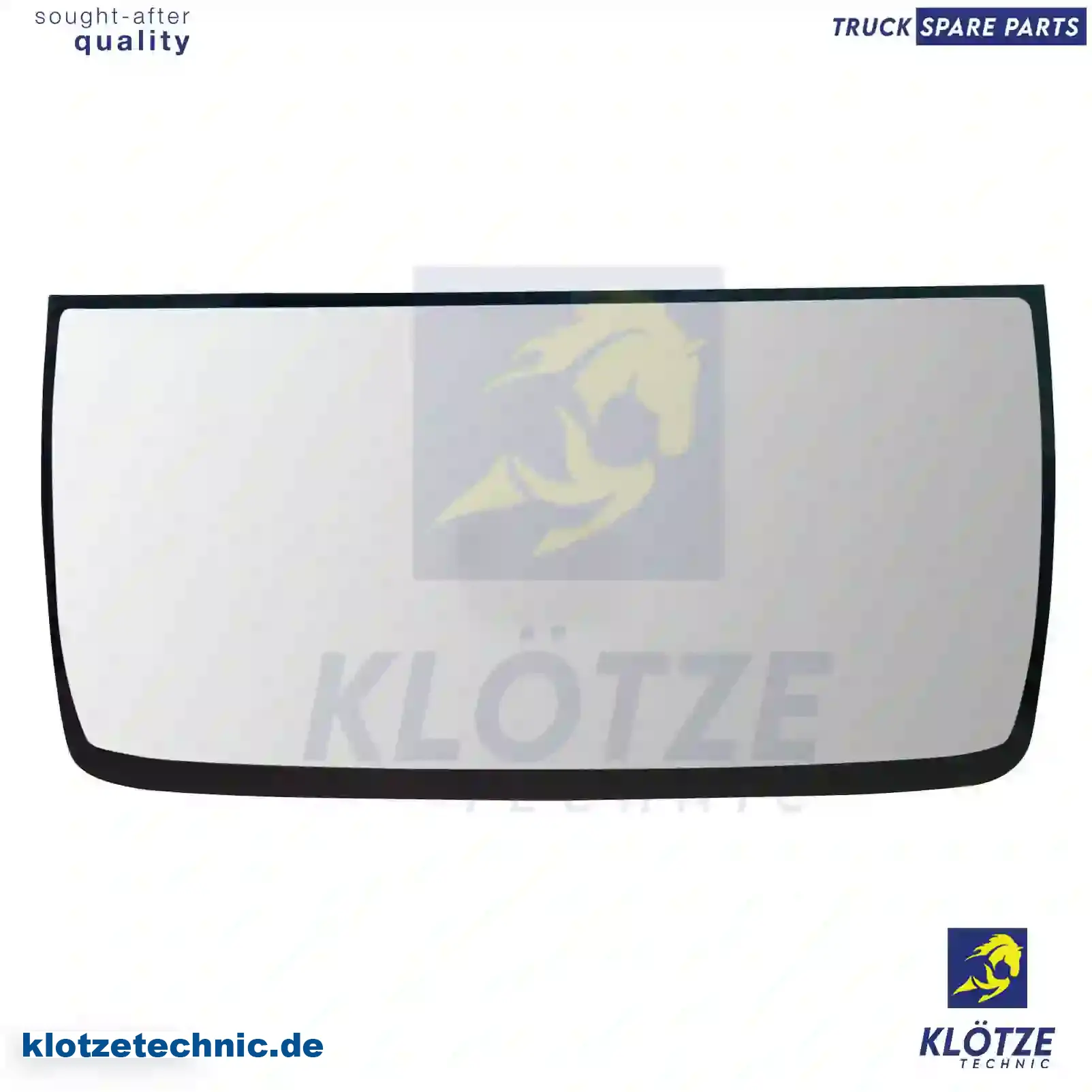 Windshield, tinted green, single package, 81624500071 || Klötze Technic