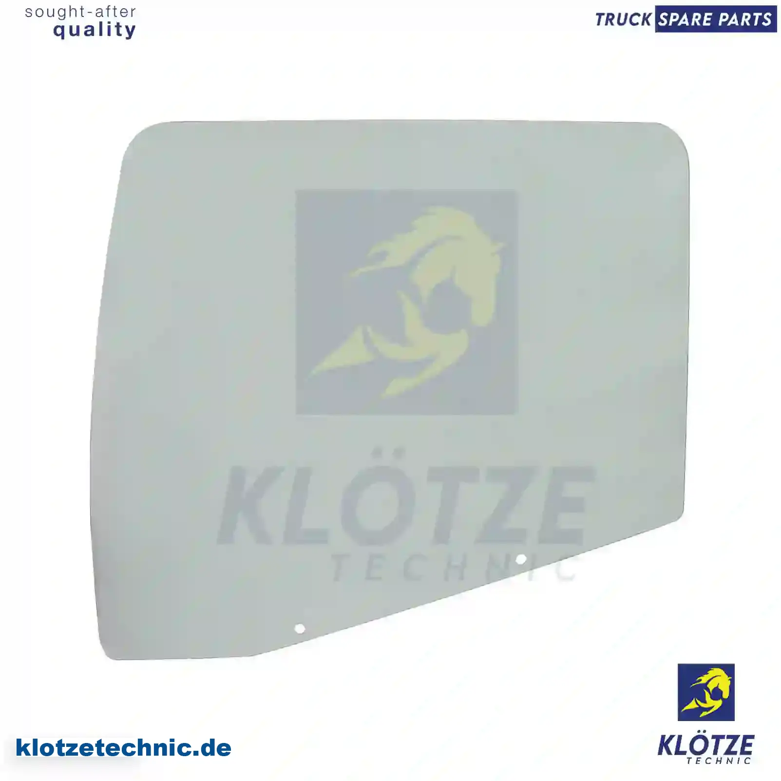 Door glass, left, single package, 81626450017, 81626450025, 81626450029, 81626450037 || Klötze Technic