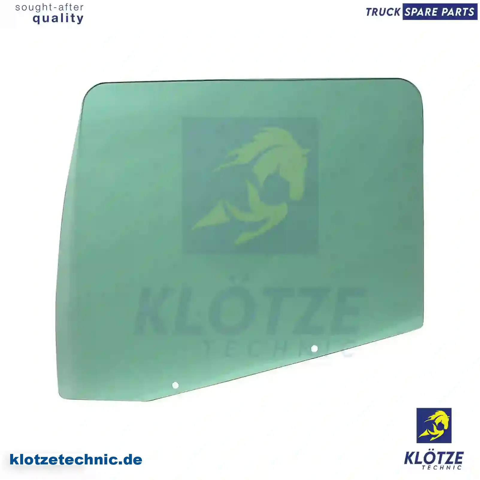 Door glass, left, single package, 81626450019, 81626450027, 81626450031, 81626450039 || Klötze Technic