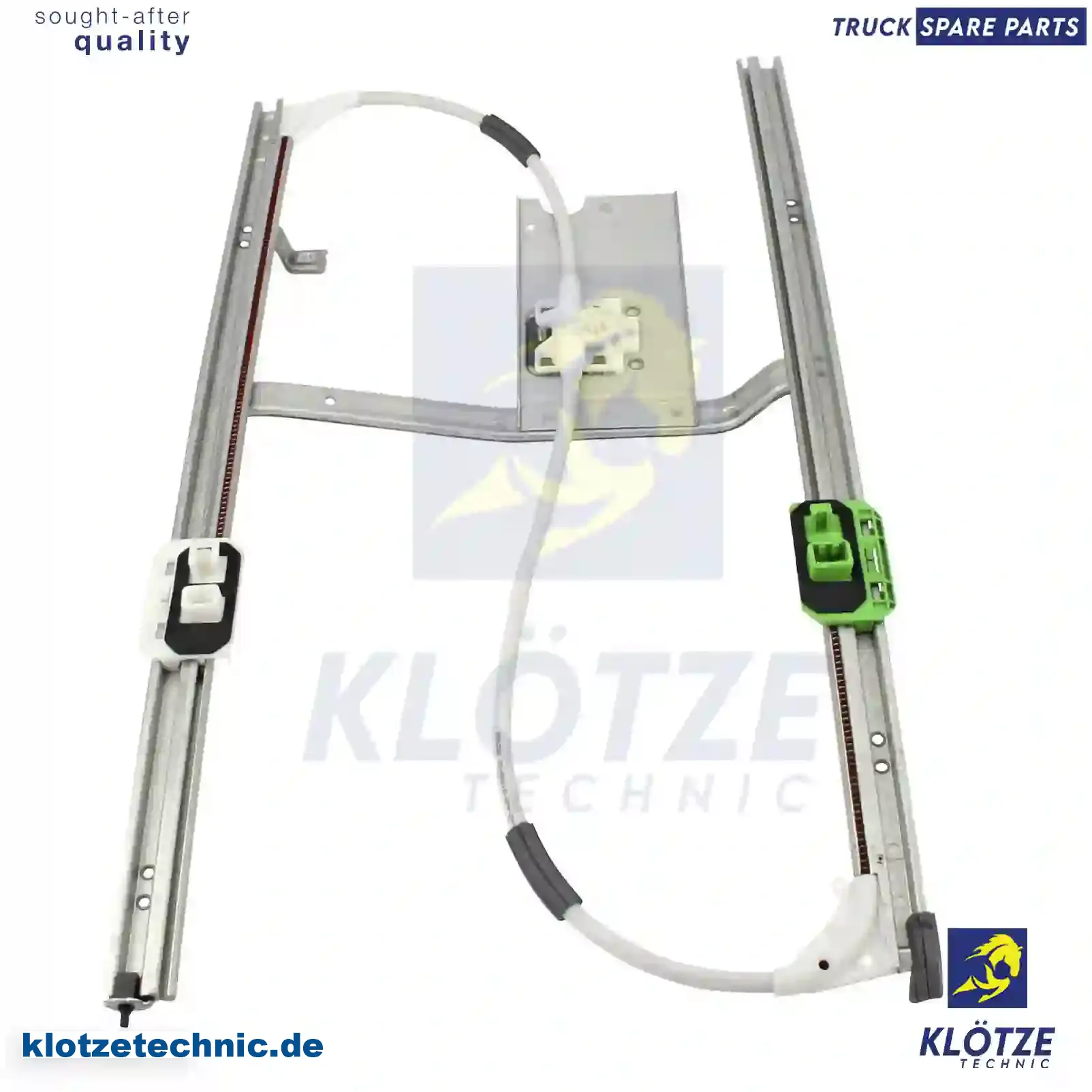 Window regulator, left, manual, 1400748, 1705697, 1715198, 5010301991, 7482497191, 7484567228, 20557548, 82497191, 84567228, ZG61303-0008 || Klötze Technic