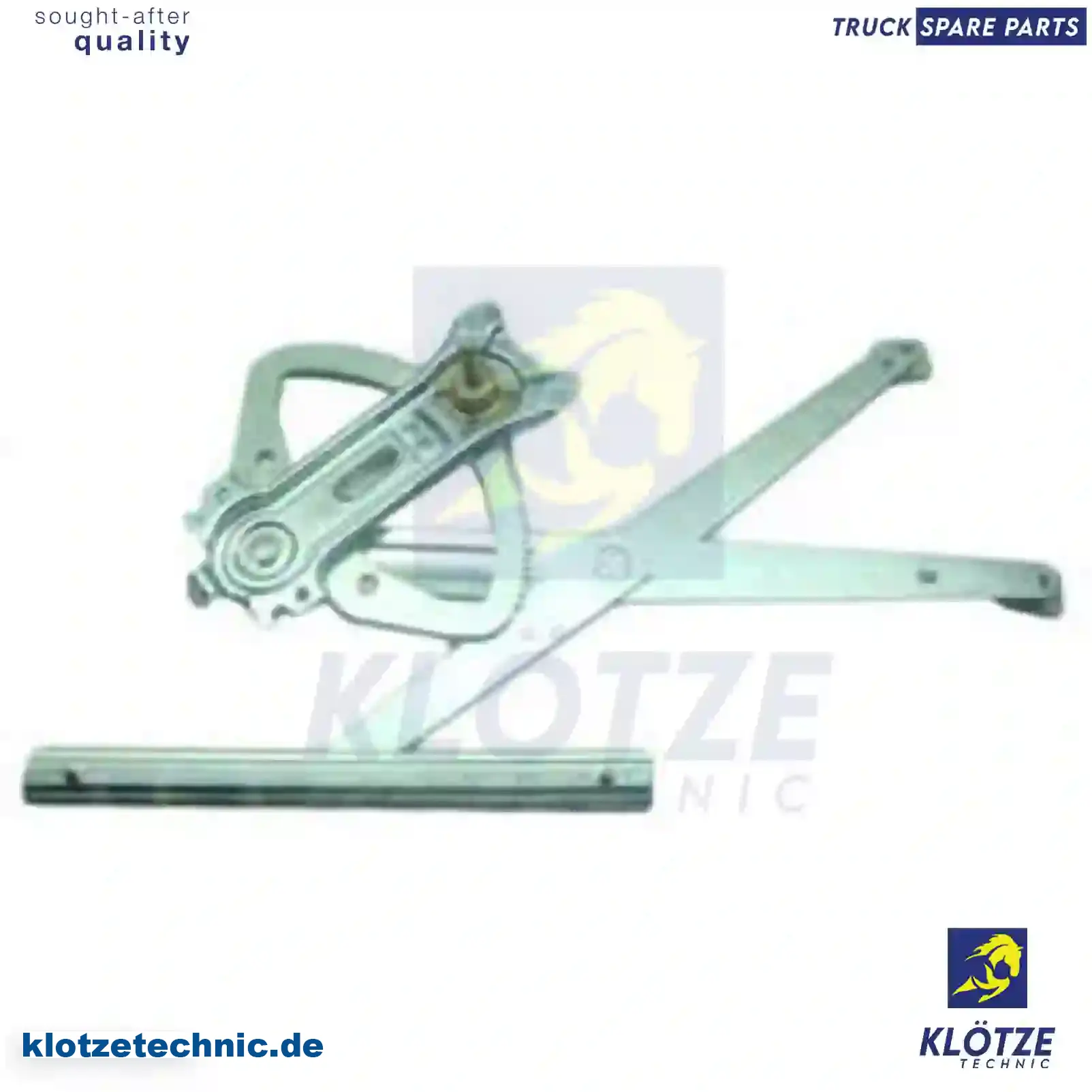 Window regulator, manual, left, 4007200446, 9417200445, 9417200446 || Klötze Technic