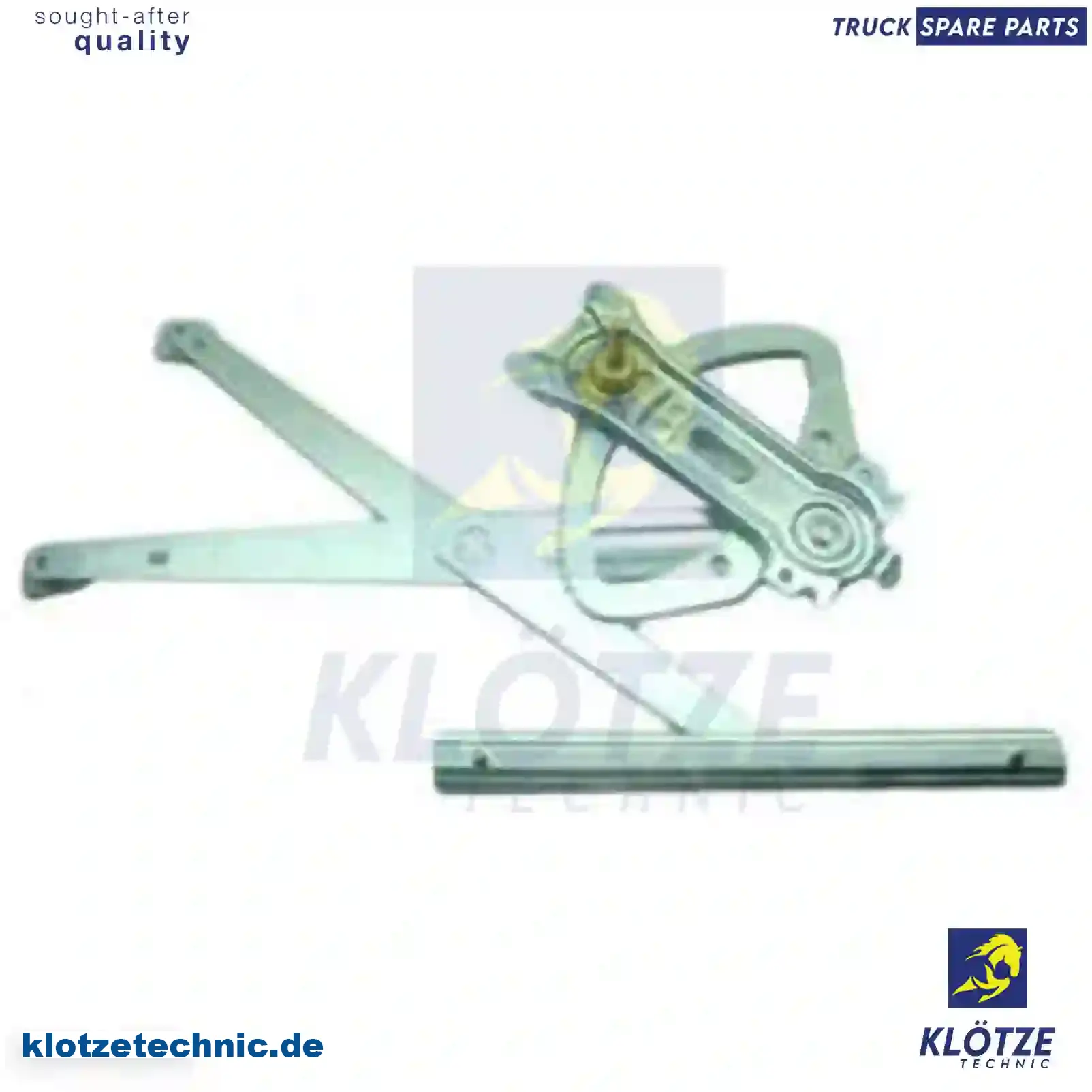 Window regulator, manual, right, 4007200546, 94172 || Klötze Technic