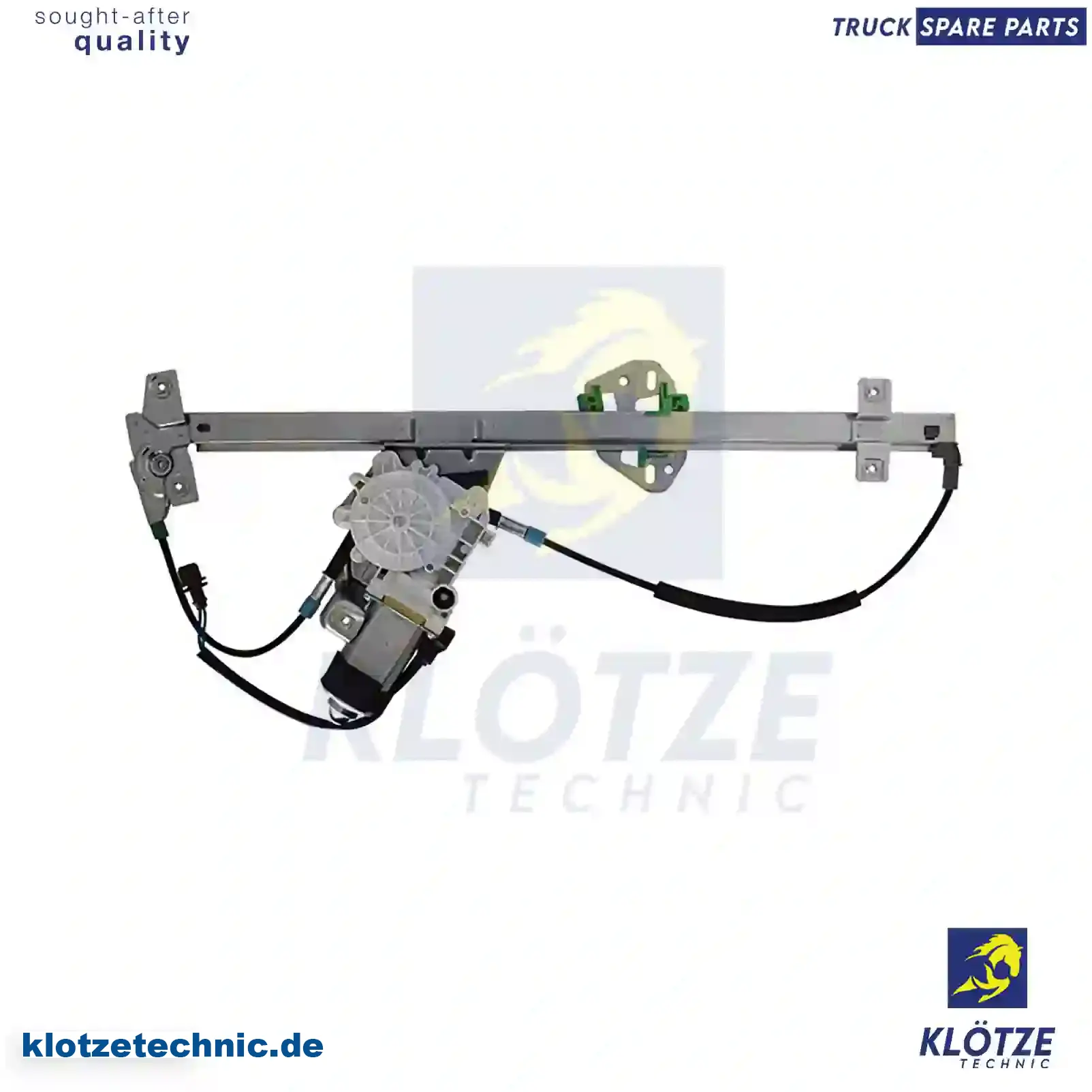 Window regulator, electrical, left, with motor, 9737200346, 9737201746, ZG61285-0008 || Klötze Technic