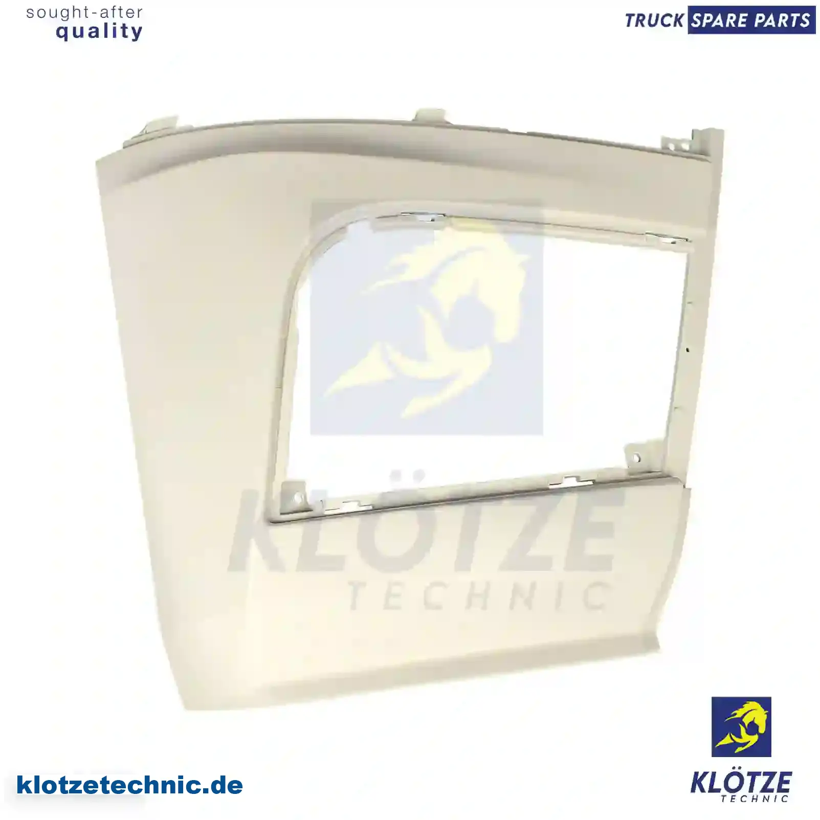 Cover, bumper, right, white, 9608855625 || Klötze Technic