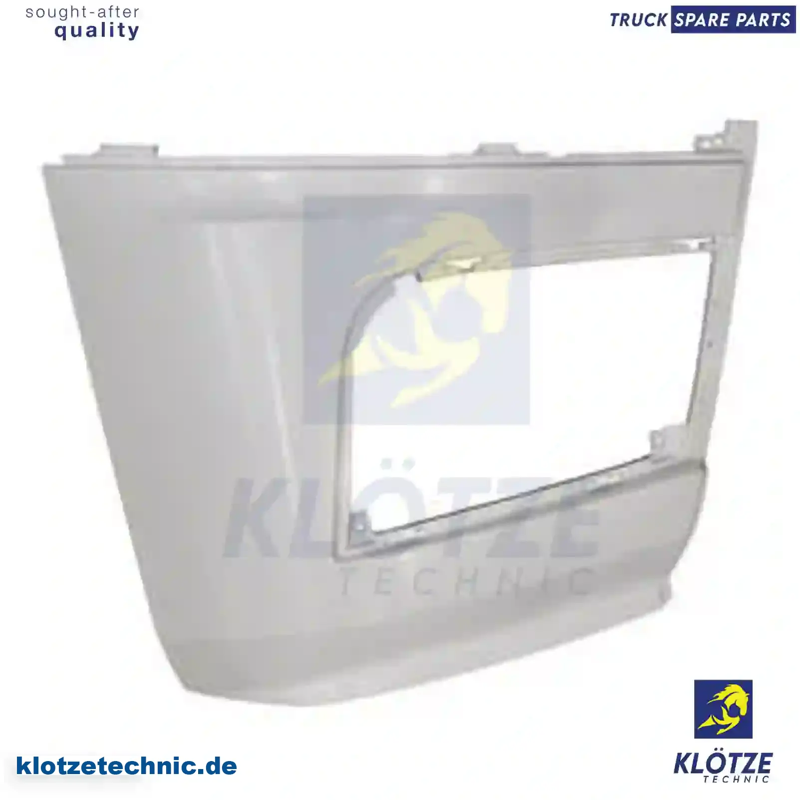 Bumper, right, white, 9608855025, ZG60174-0008 || Klötze Technic