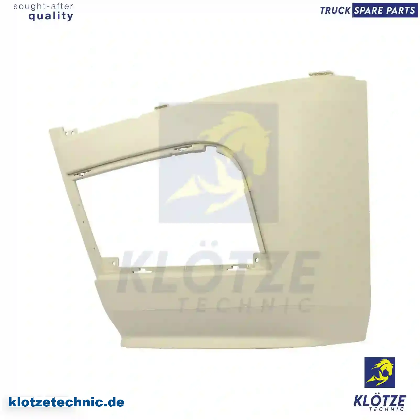 Bumper, left, white, 9608854925 || Klötze Technic