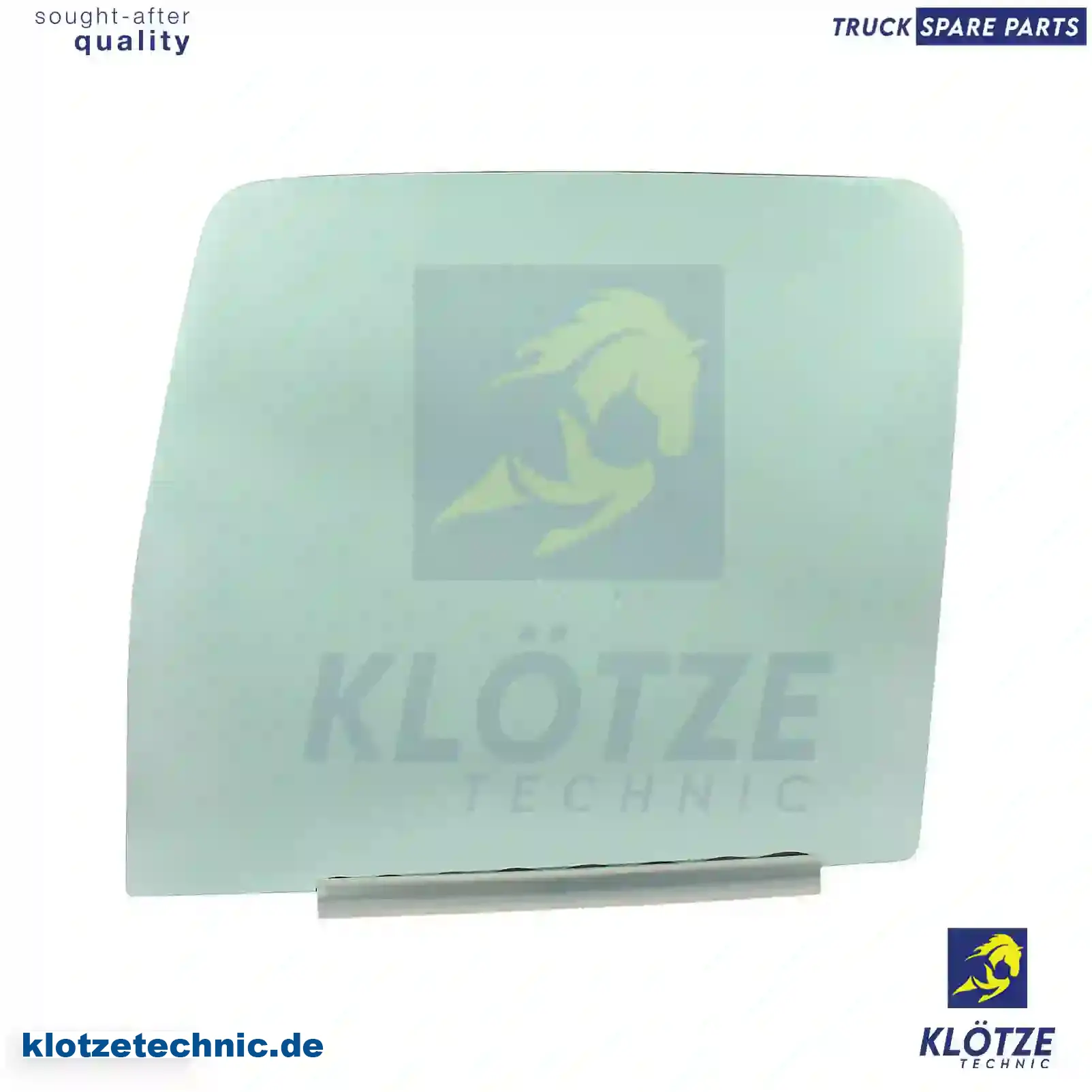 Door glass, tinted green, left, single package, 0007200018S, ZG60558-0008 || Klötze Technic