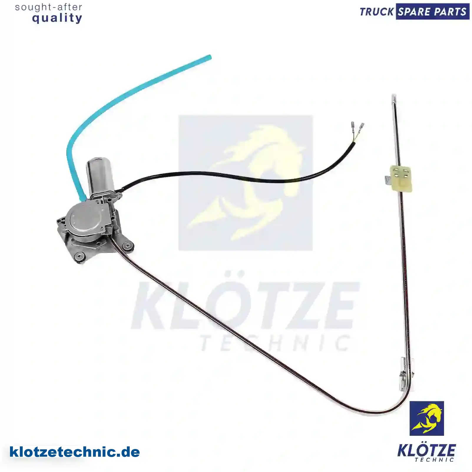 Window regulator, right, electrical, with motor, 02997193, 04856063, 2997193, 4856063, 99485357 || Klötze Technic