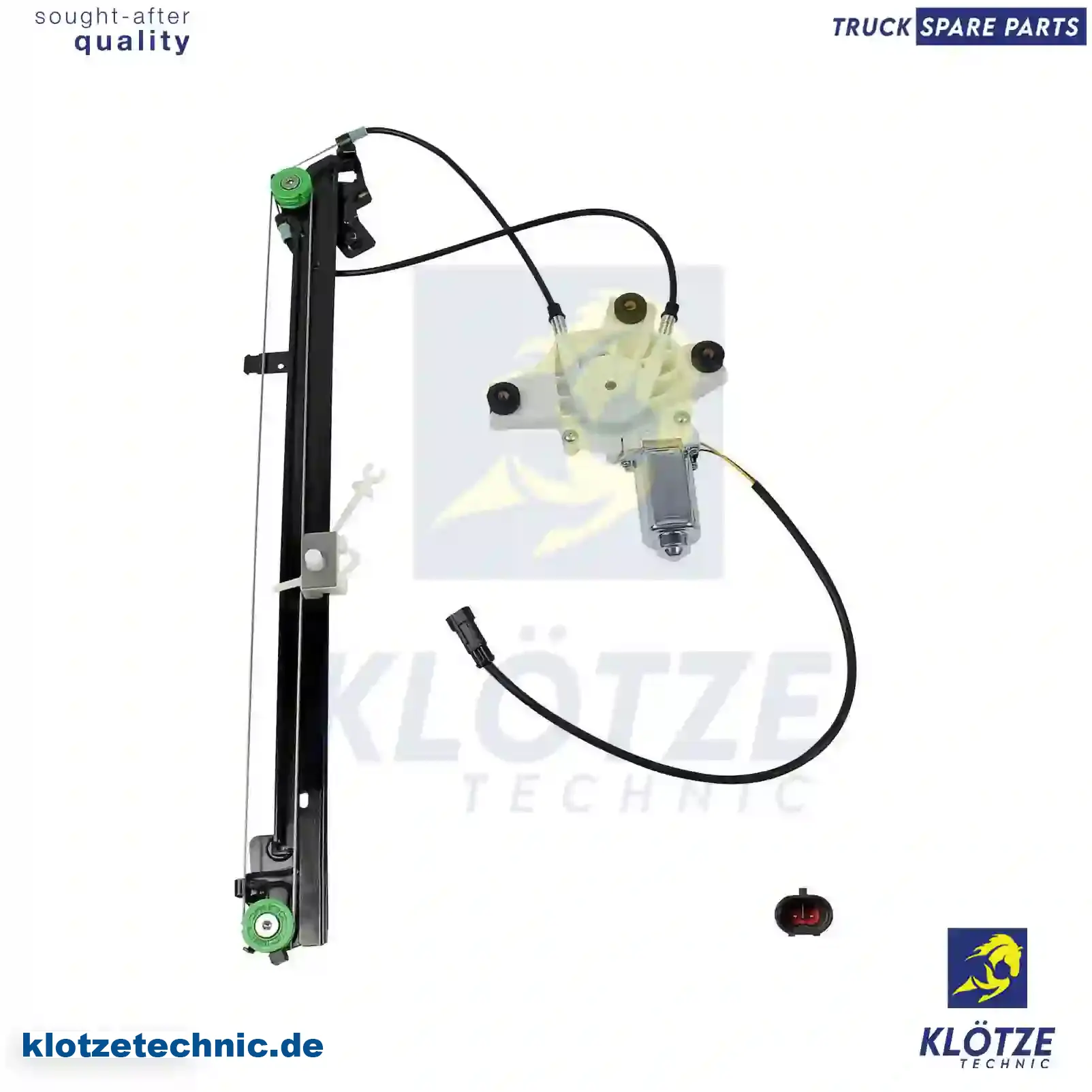 Window regulator, left, with motor, 504040989, 504157969, 5801324893 || Klötze Technic