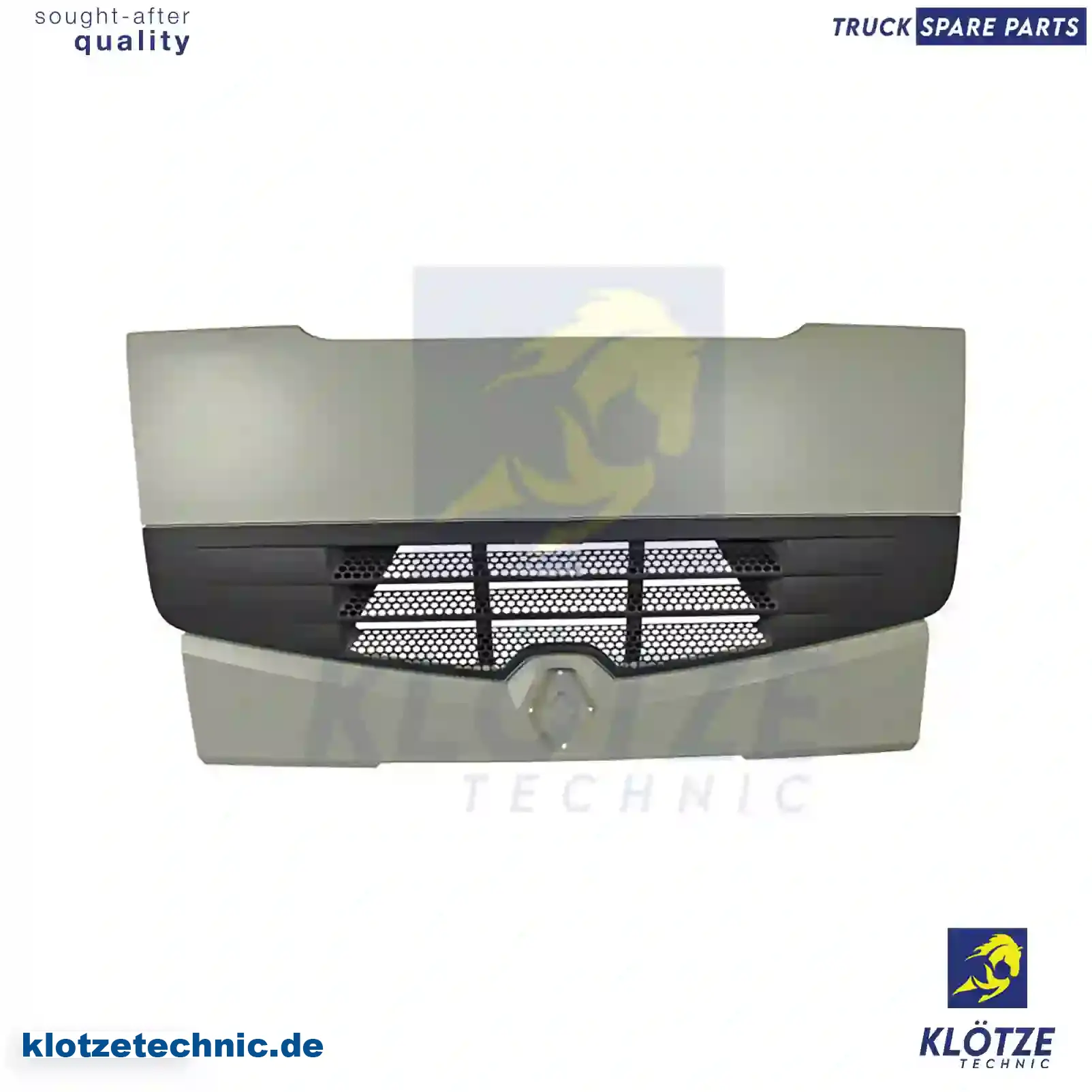 Front grill, without gas springs, 5010578248 || Klötze Technic