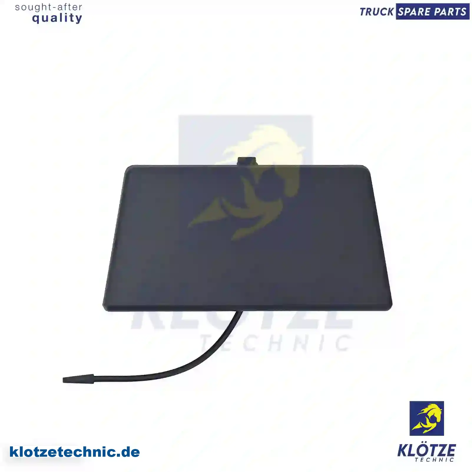 Cover, bumper corner, left, 7423381300, 74825 || Klötze Technic