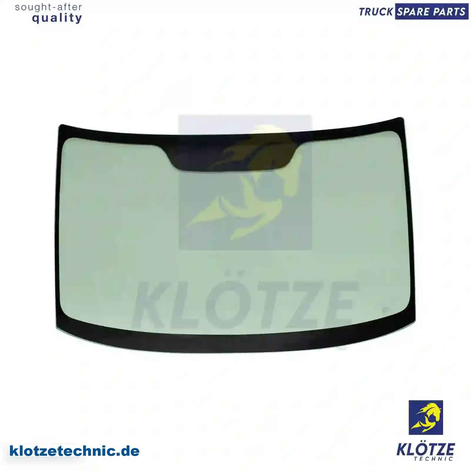 Windshield, tinted green, single package, 7700351157 || Klötze Technic