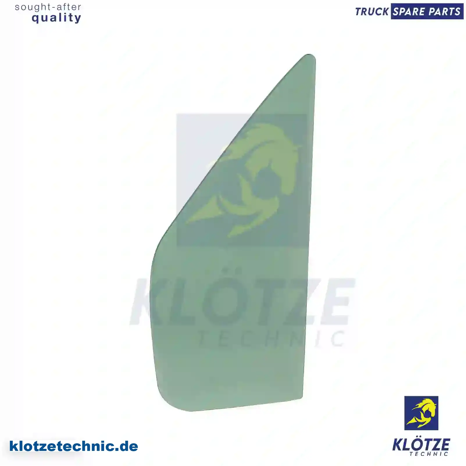 Door glass, front, left, single package, 7700351163 || Klötze Technic