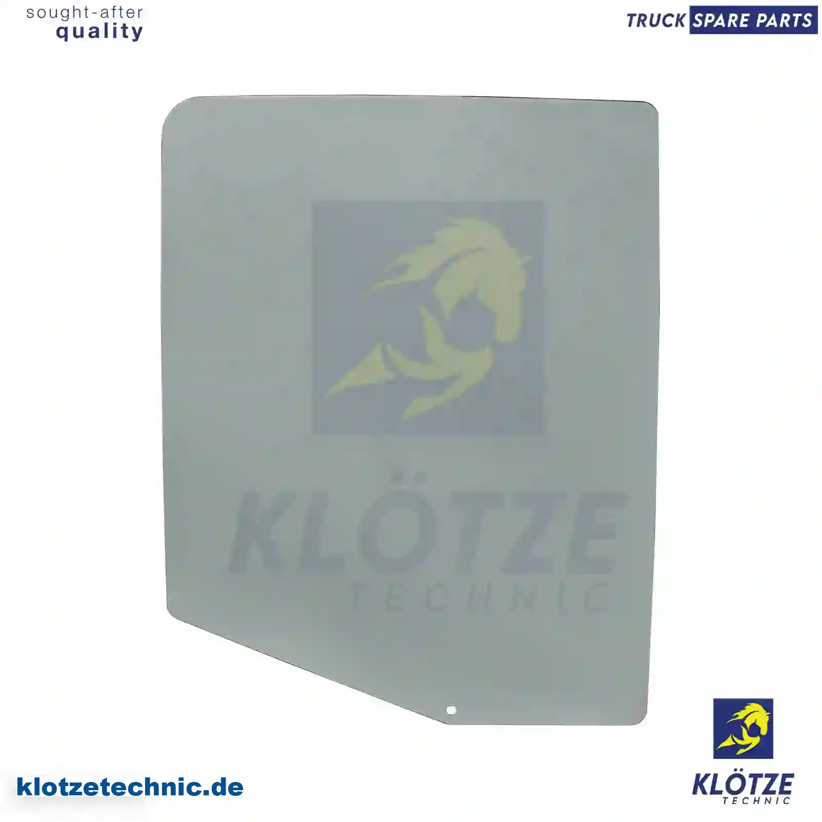 Door glass, right, single package, 98407341 || Klötze Technic