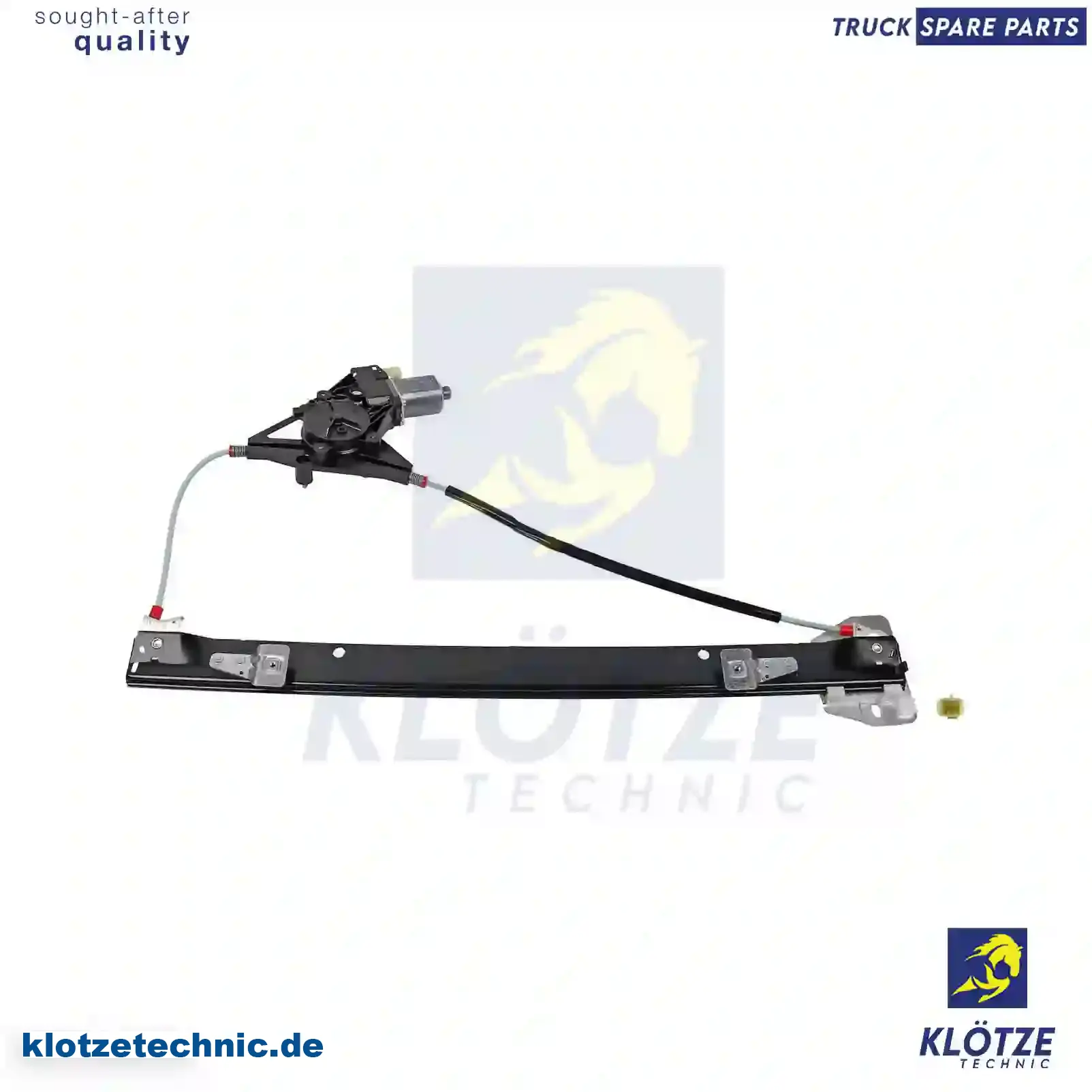 Window regulator, left, with motor, 5801482033 || Klötze Technic