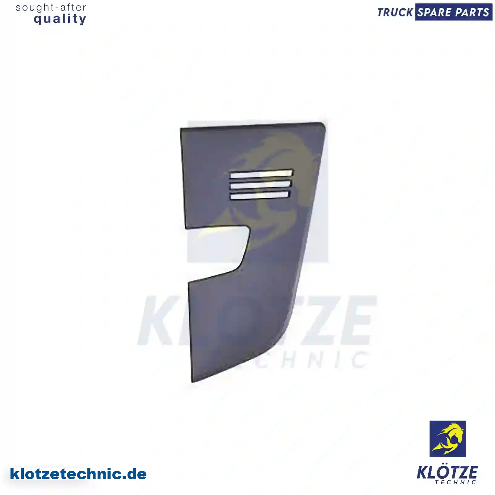 Cover, front grill, left, 82062209, ZG60455-0008 || Klötze Technic