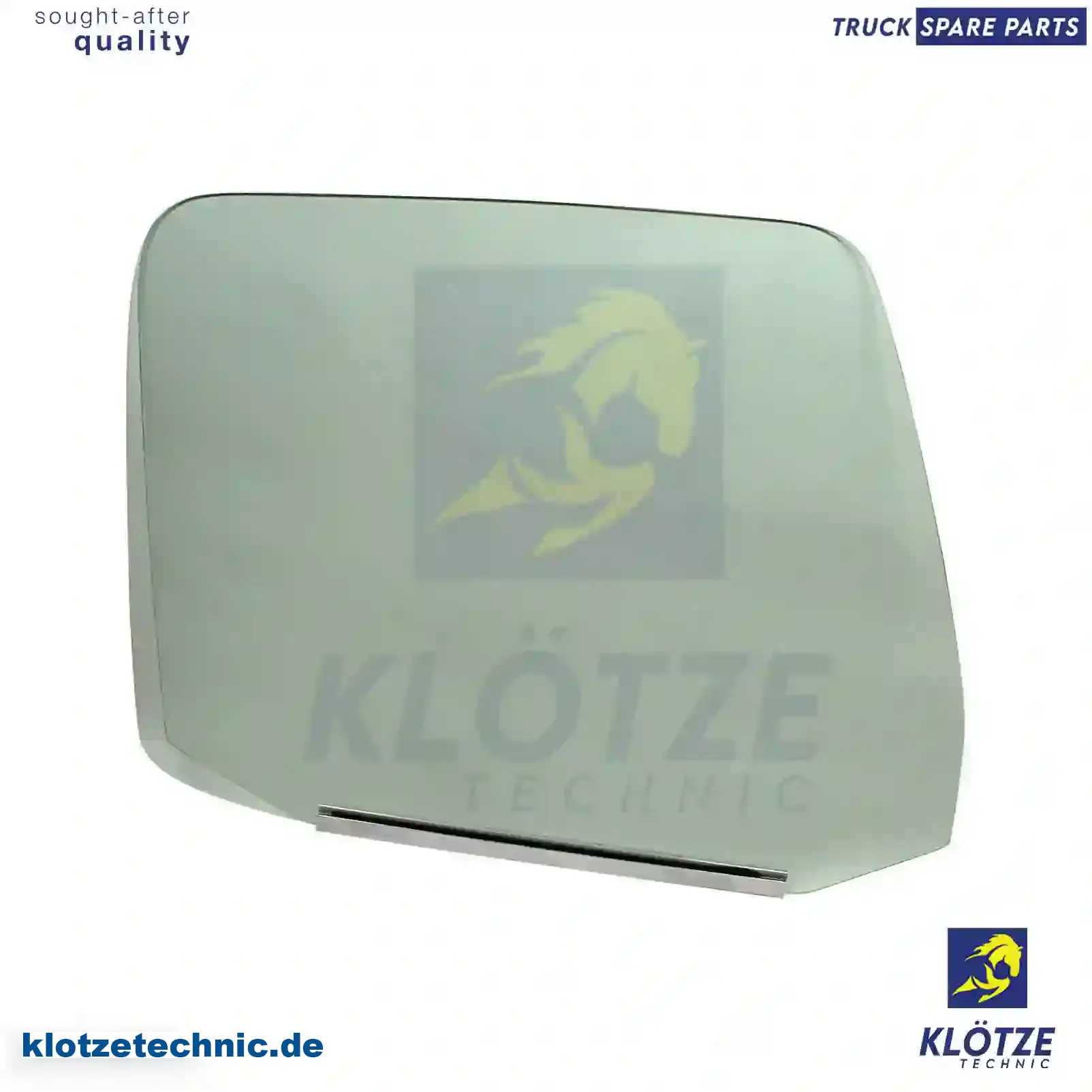 Door glass, right, single package, 20768974, 8140915 || Klötze Technic