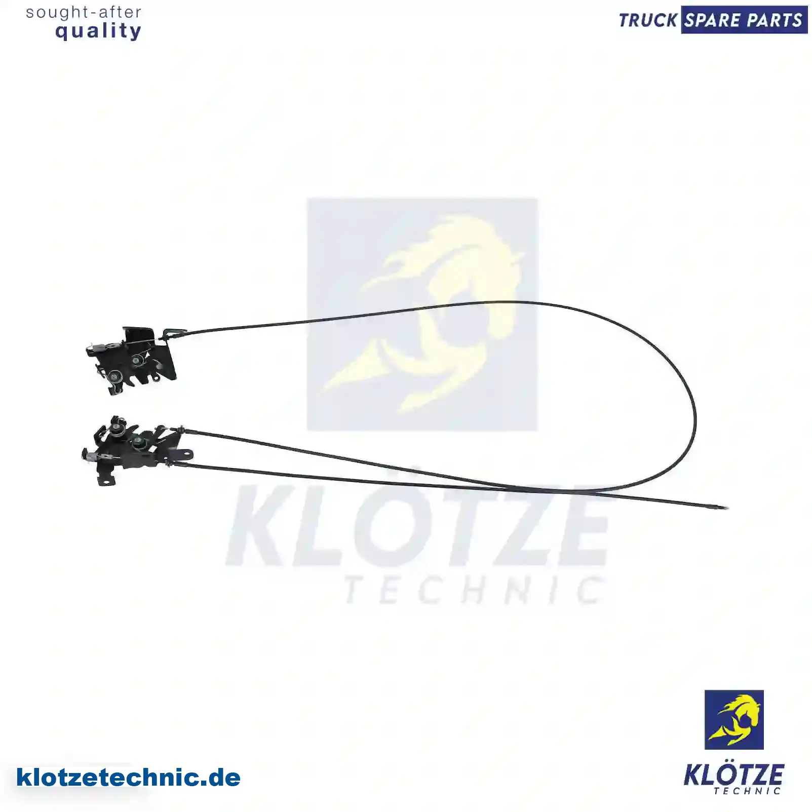 Locking device, engine hood, complete, 1799040, 1800476 || Klötze Technic