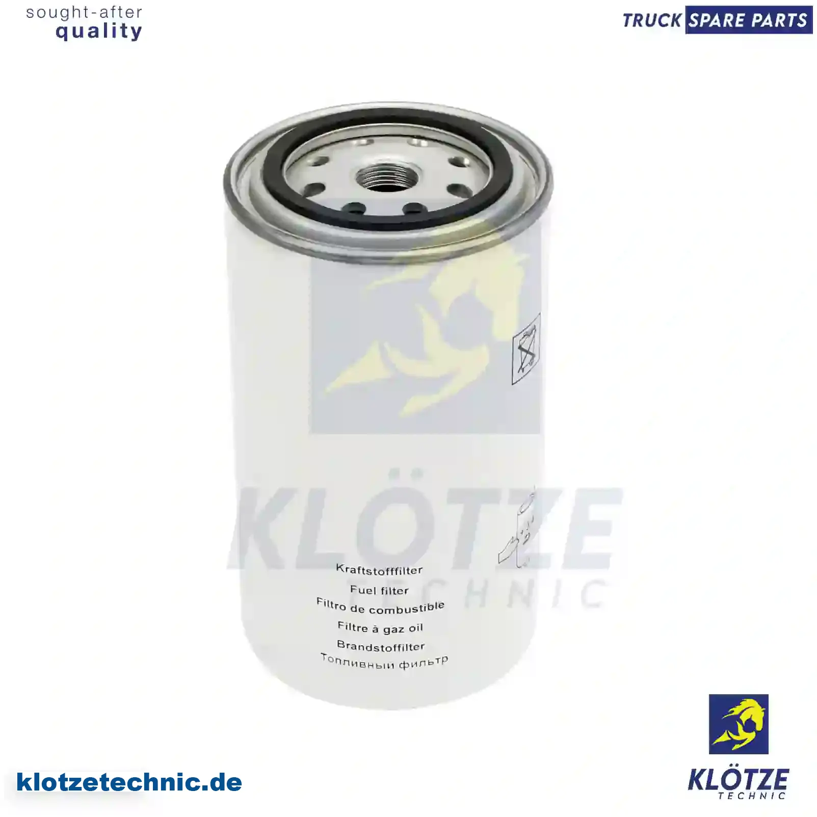 Fuel filter, 402617200, 489064558, Z427822002, 1437070, 1450269, 1529647, 81125030083, 1158901, ZG10132-0008 || Klötze Technic