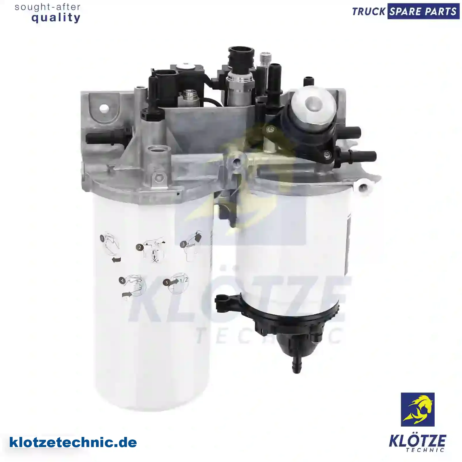 Fuel filter, complete, 21762764, 2176661 || Klötze Technic