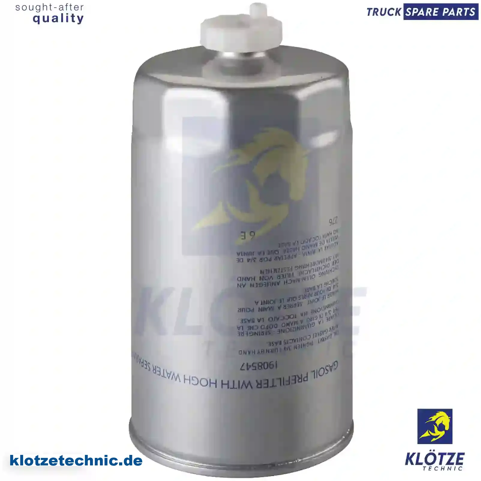 Fuel filter, 00952692, 00955850, 01907539, 01908547, 01930992, 87340333, 08107486, 08107716, 02662301, L01930992, 01907539, 01908547, 01930992, 04824174, 08107486, 08107716, 1907539, 1908547, 500038754, 503100412, 503120784, 503621704, 503643888, 504044427, 5001859295, 99452236, 01931061, 84348883, 89001908547, 5001859295, ZG10138-0008 || Klötze Technic