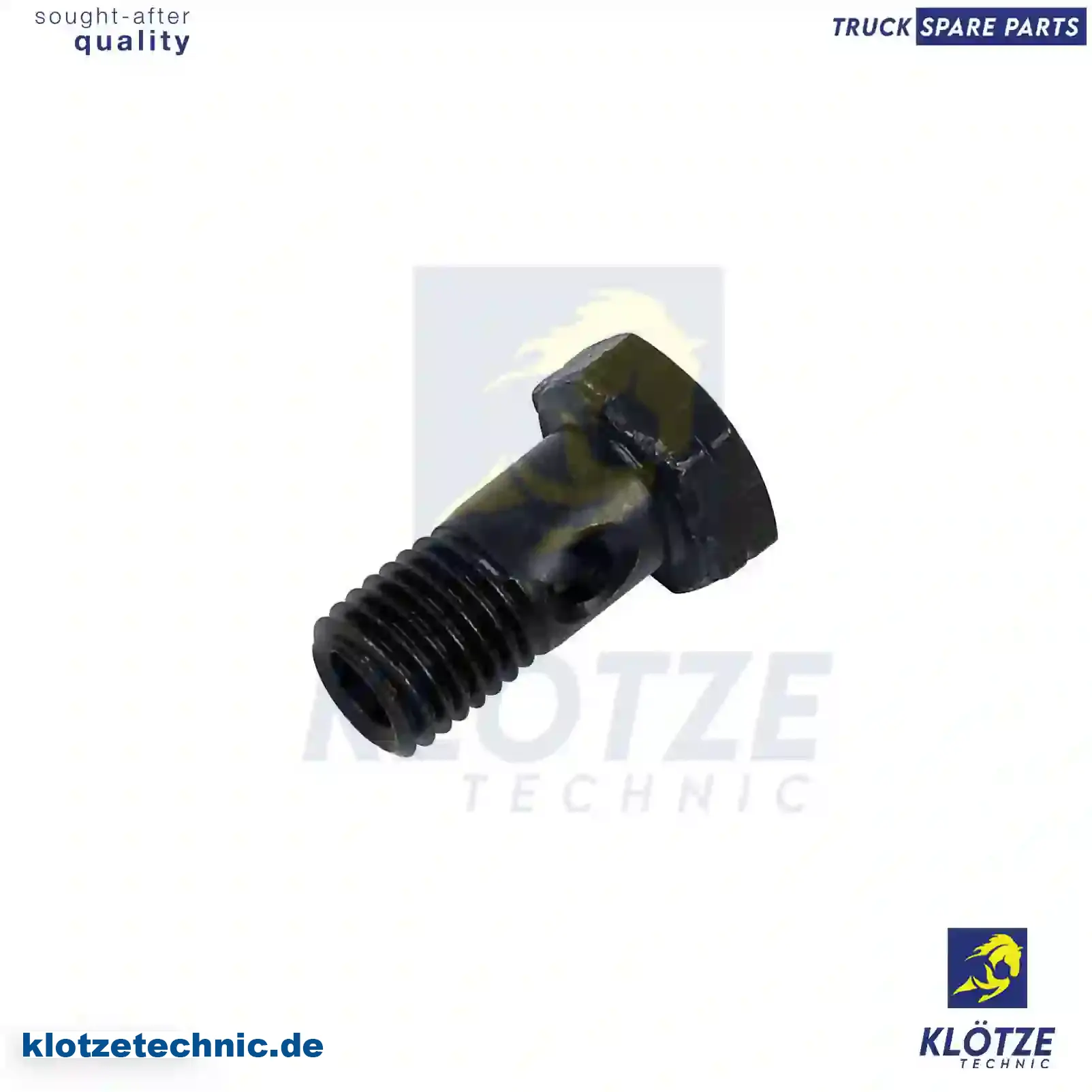 Hollow screw, 09009403, 42530229, 17146, || Klötze Technic