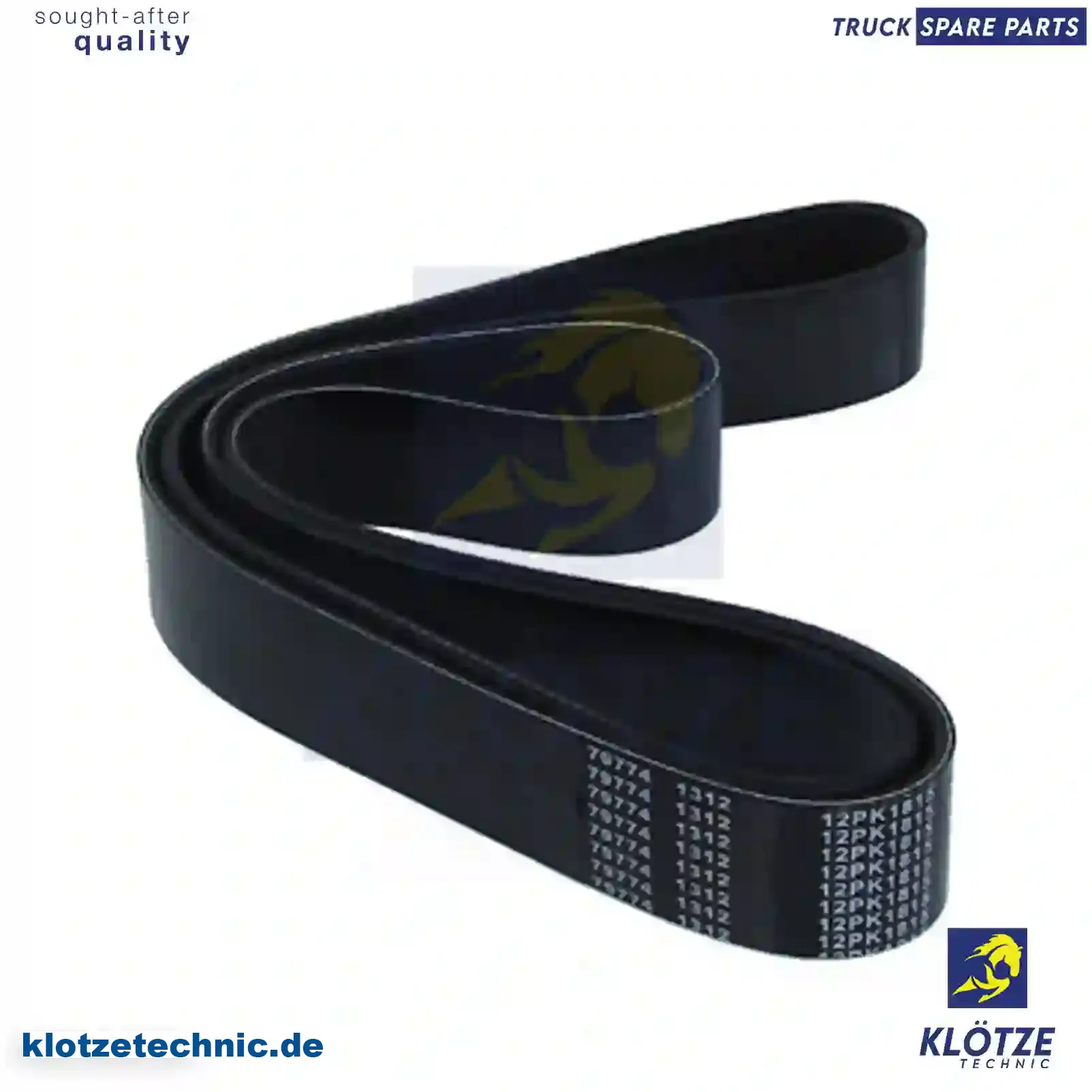 Multiribbed belt, 3034351, 3199573, 3288922, 3288944, 3290073, 3290125, 3434351, 3903098, 3905867, 3911563, 3911573, 3911573, BF8X-8620-CA, 21140-00Z1B, 7422275092, 7700062268, 1389012, 1389029, 1454281, 1888522, 980481, ZG01419-0008 || Klötze Technic