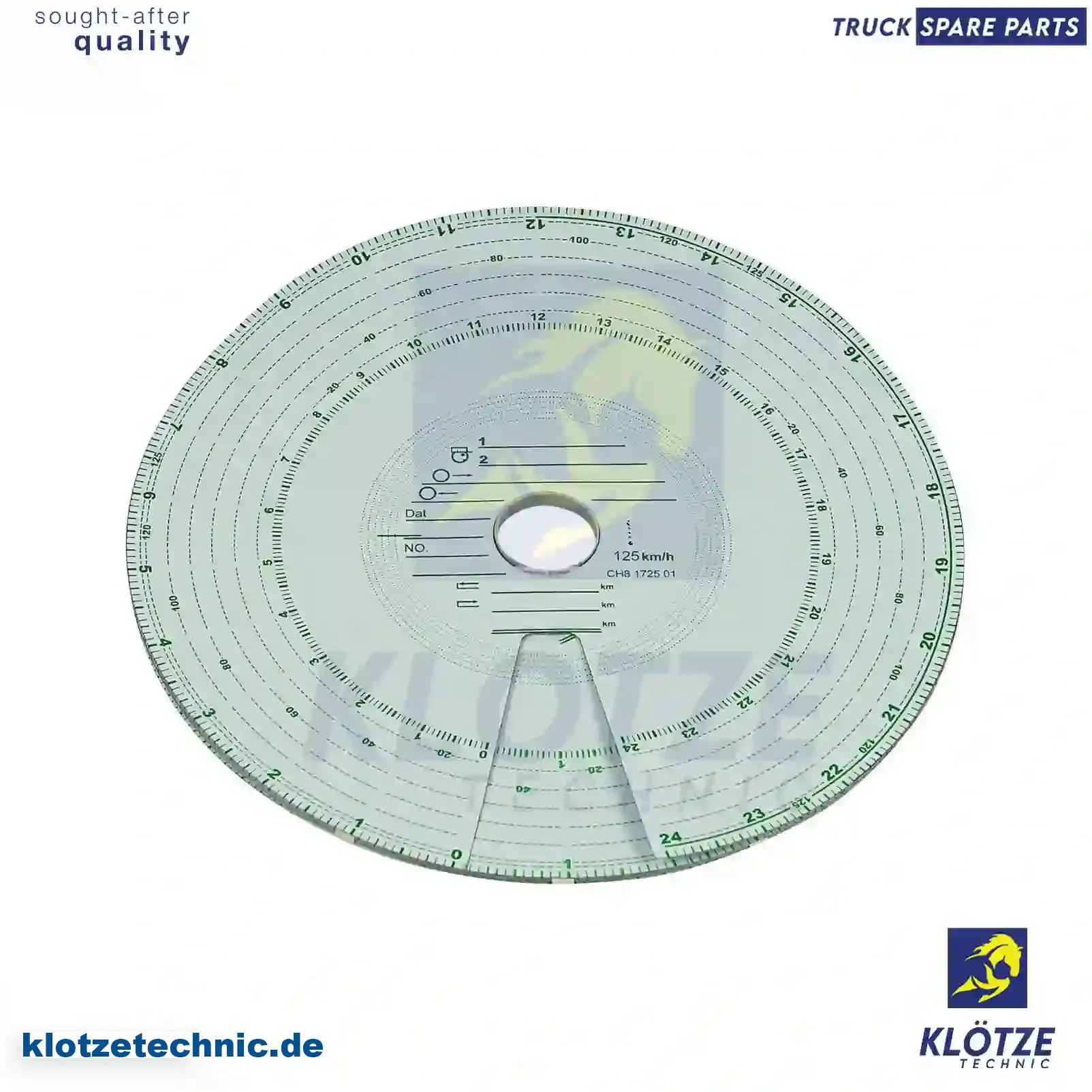 Tachograph disc set, 7 days, 231806, 3985689 || Klötze Technic