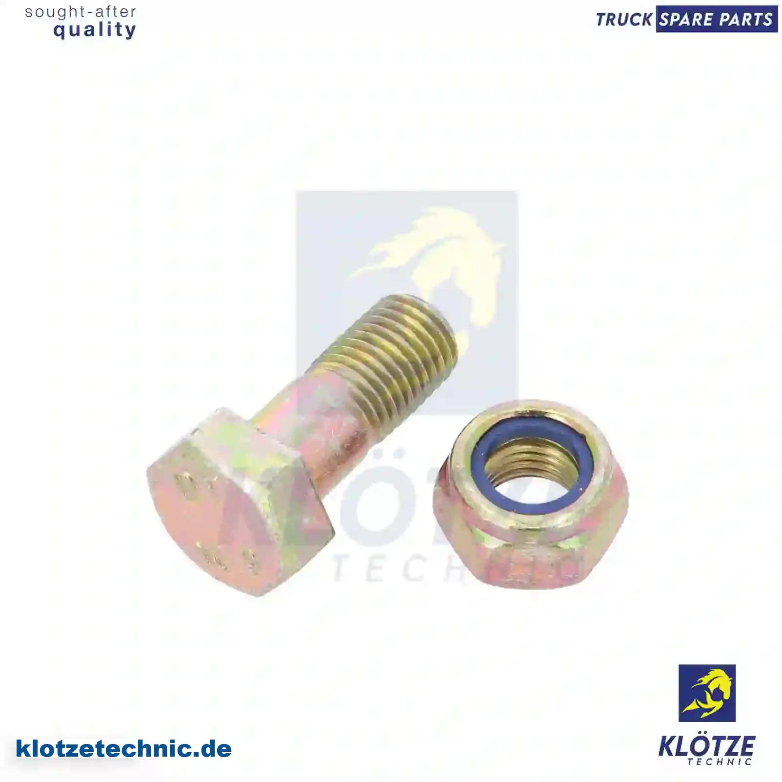 Bolt with nut, 0029908201, , , || Klötze Technic