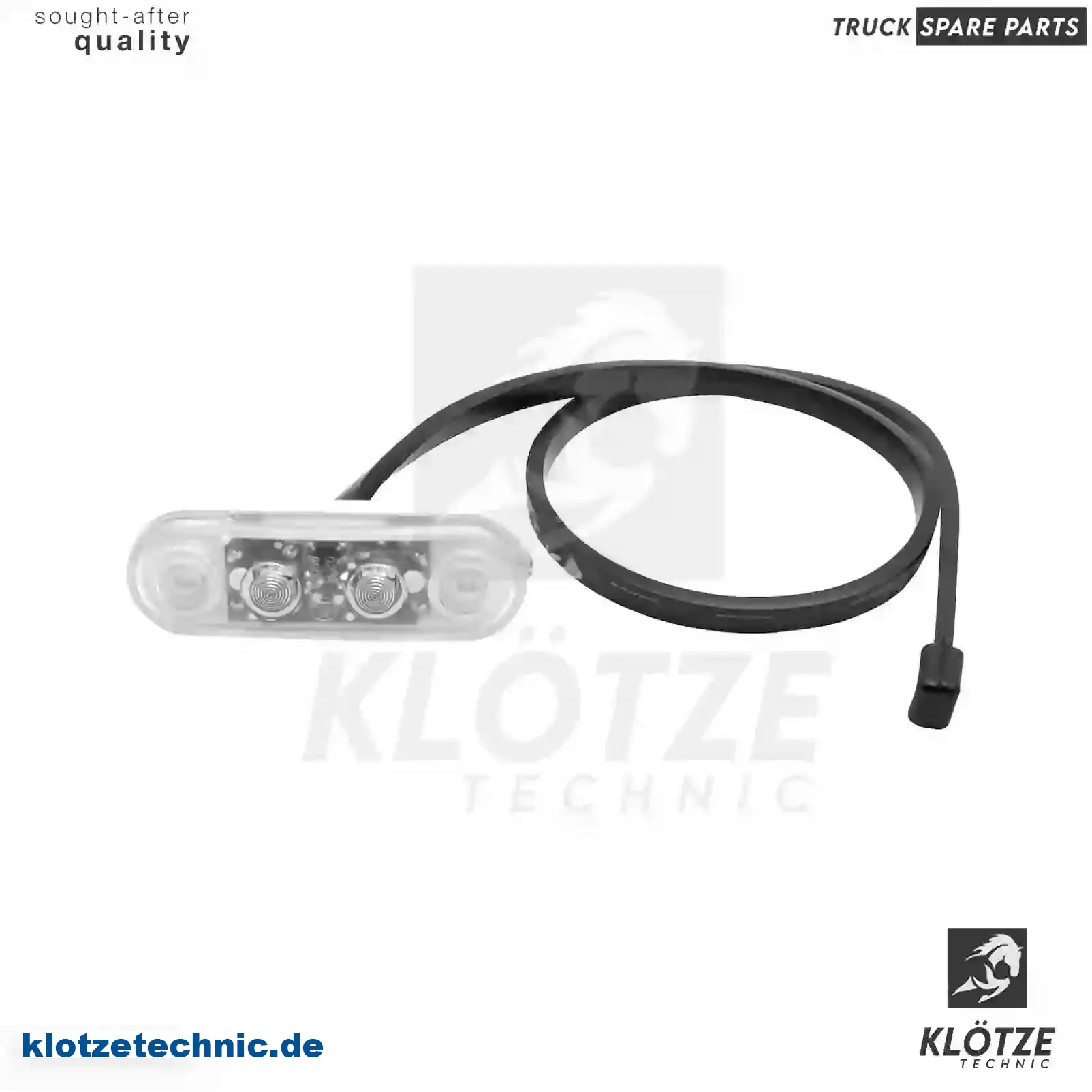 Position lamp, white, 7421430181, ZG20706-0008, , , || Klötze Technic