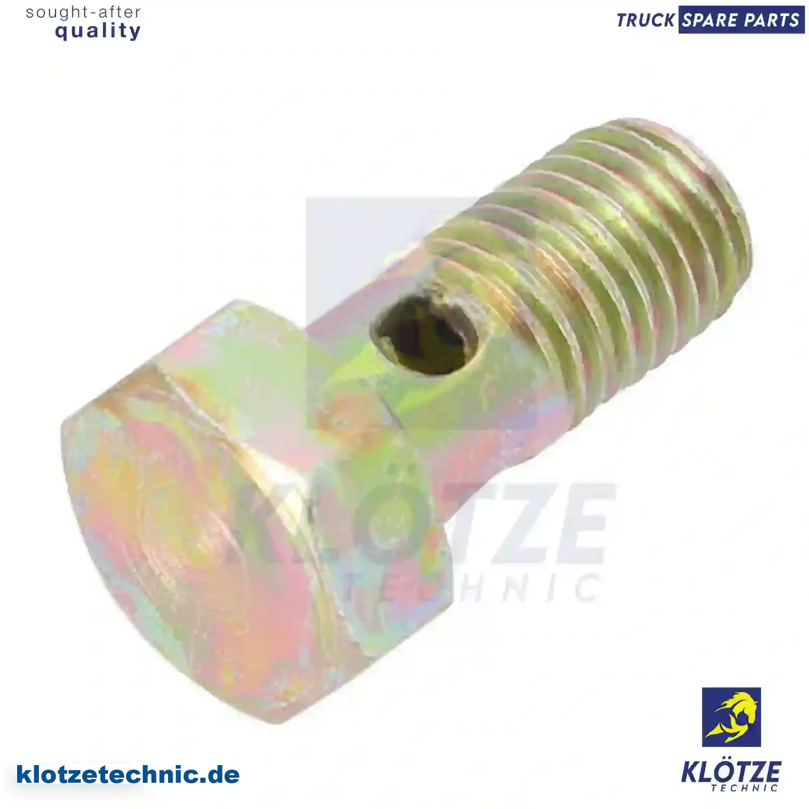 Hollow screw, 156329, 0248743, 1349100, 248743, 00722021, 09970476, 42530229, 7701009364, 9009403, 11220040043, 90816925449, 0000741671, 0000746671, 007623002100, 2029900263, 3269900163, 915011002102, 915013002000, 915036005100, 156329, 0003019233, 0854805800, 5001834396, 5100106498, 7400074033, 7701009364, 240579, 74033, 966833 || Klötze Technic