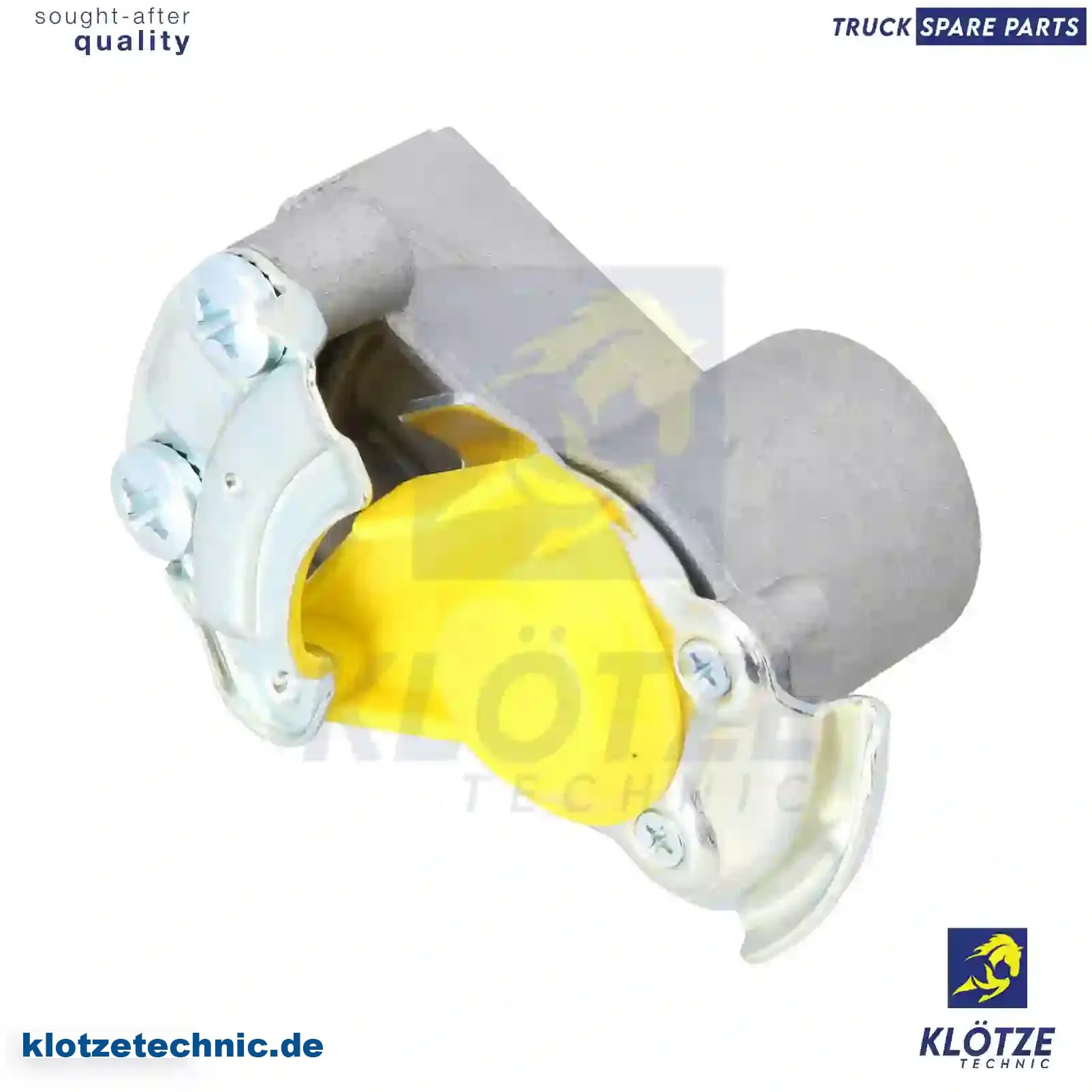 Palm coupling, yellow lid, 1518208, 7104504, 2480057, DC214639, WZ2480057, 6500333, 10167538, 1935534 || Klötze Technic