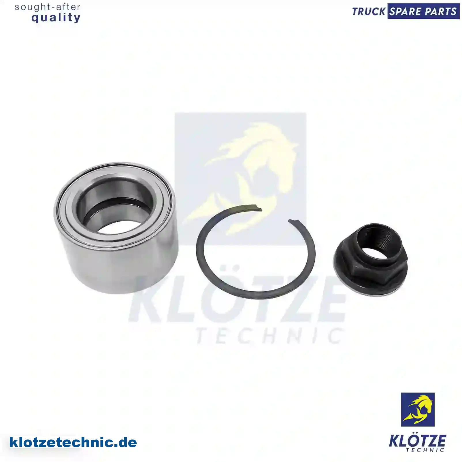 Wheel bearing kit, 1606374680, 1610911380, 332671, 51745702, 1606374680, 1610911380, 332671 || Klötze Technic