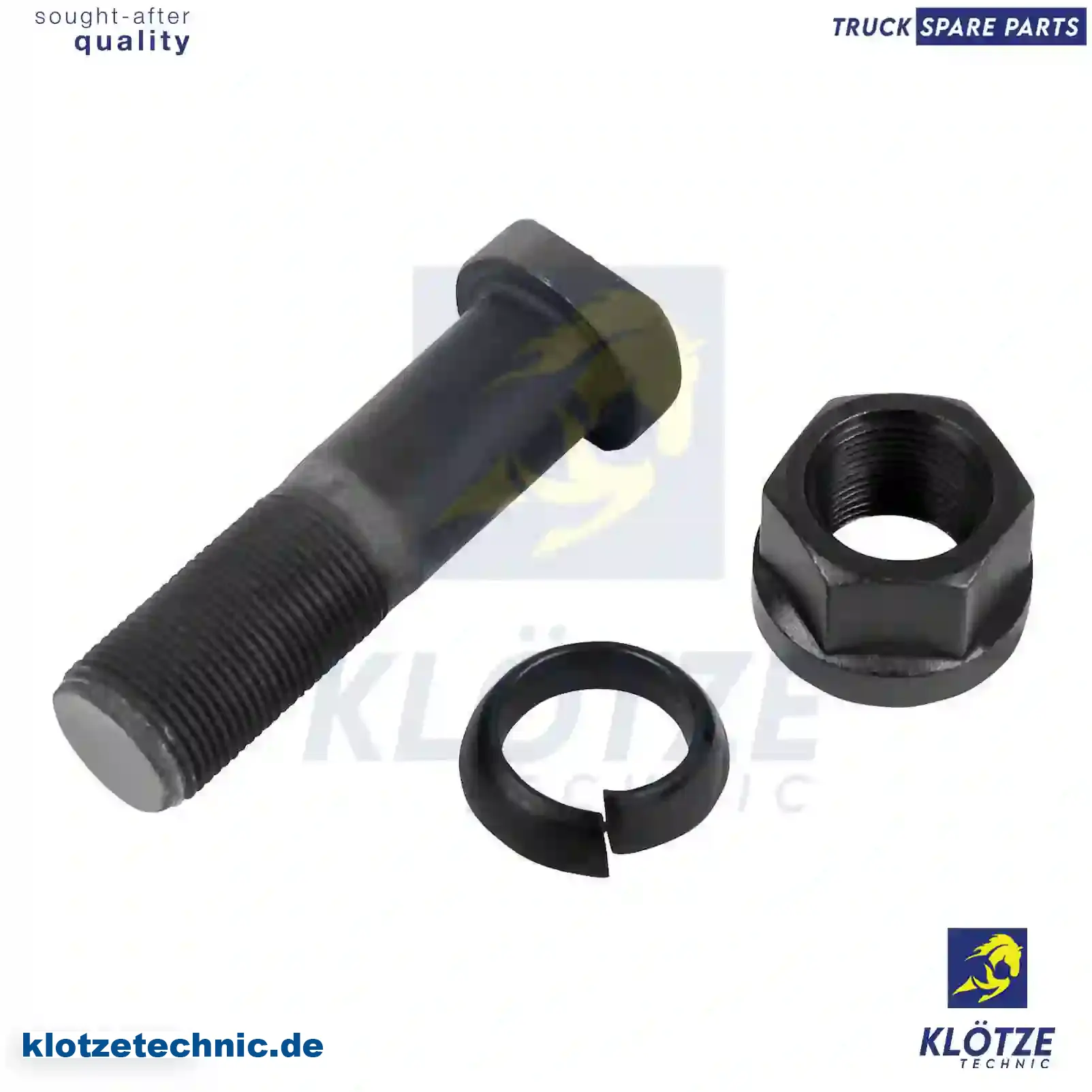 Wheel bolt, complete, 81455010134S2, 0004012471S2, 3894010071S2, , || Klötze Technic