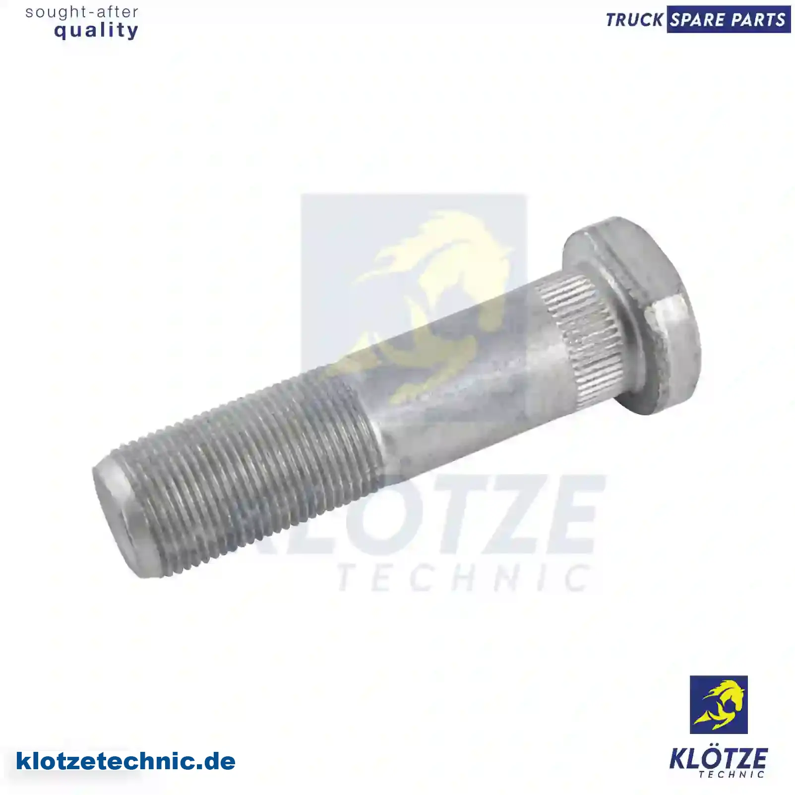 Wheel bolt, 02476077, 07168580, 2476077, 42101338, 42119444, 7168580, ZG41945-0008 || Klötze Technic