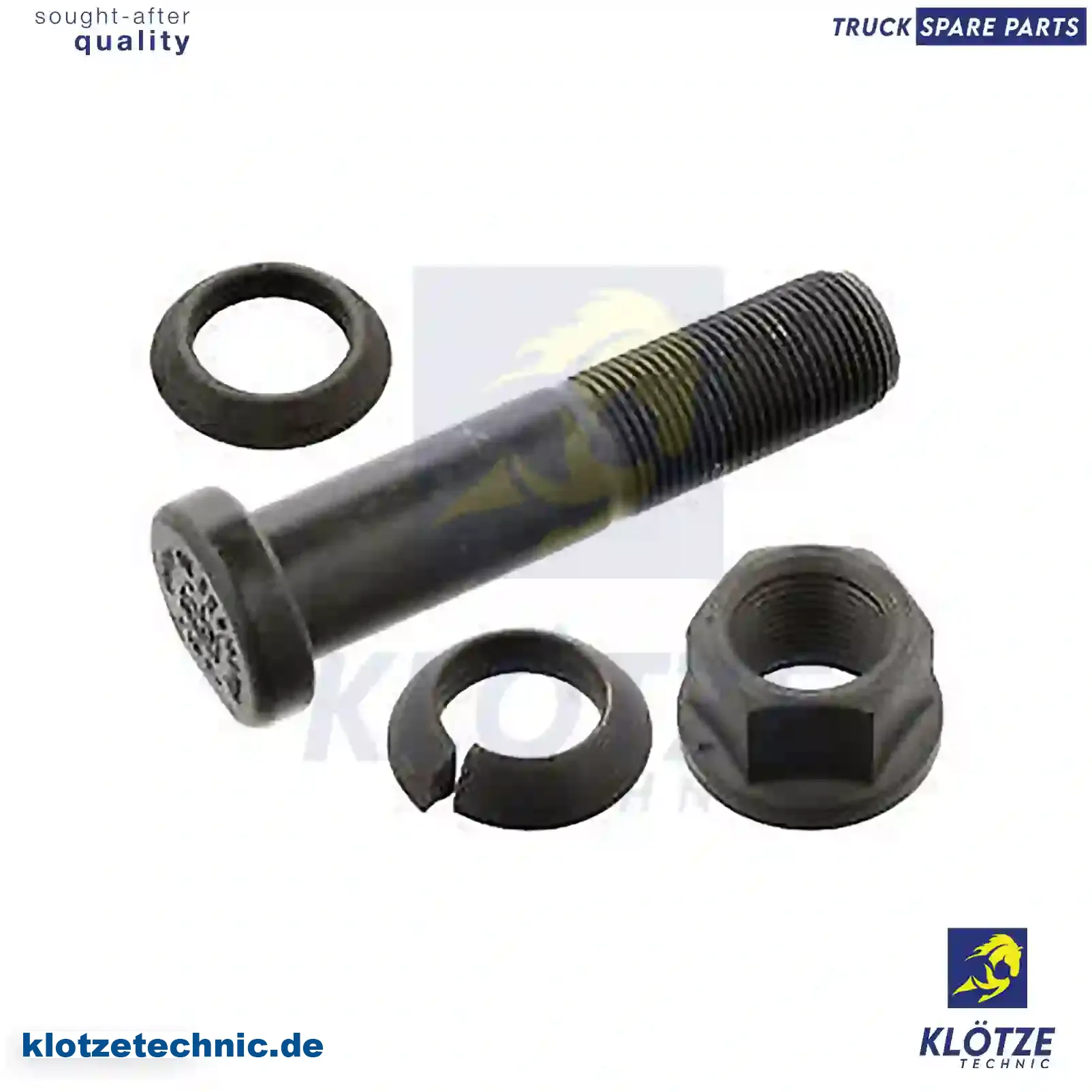 Wheel bolt, complete, 3274020371S, , , , || Klötze Technic