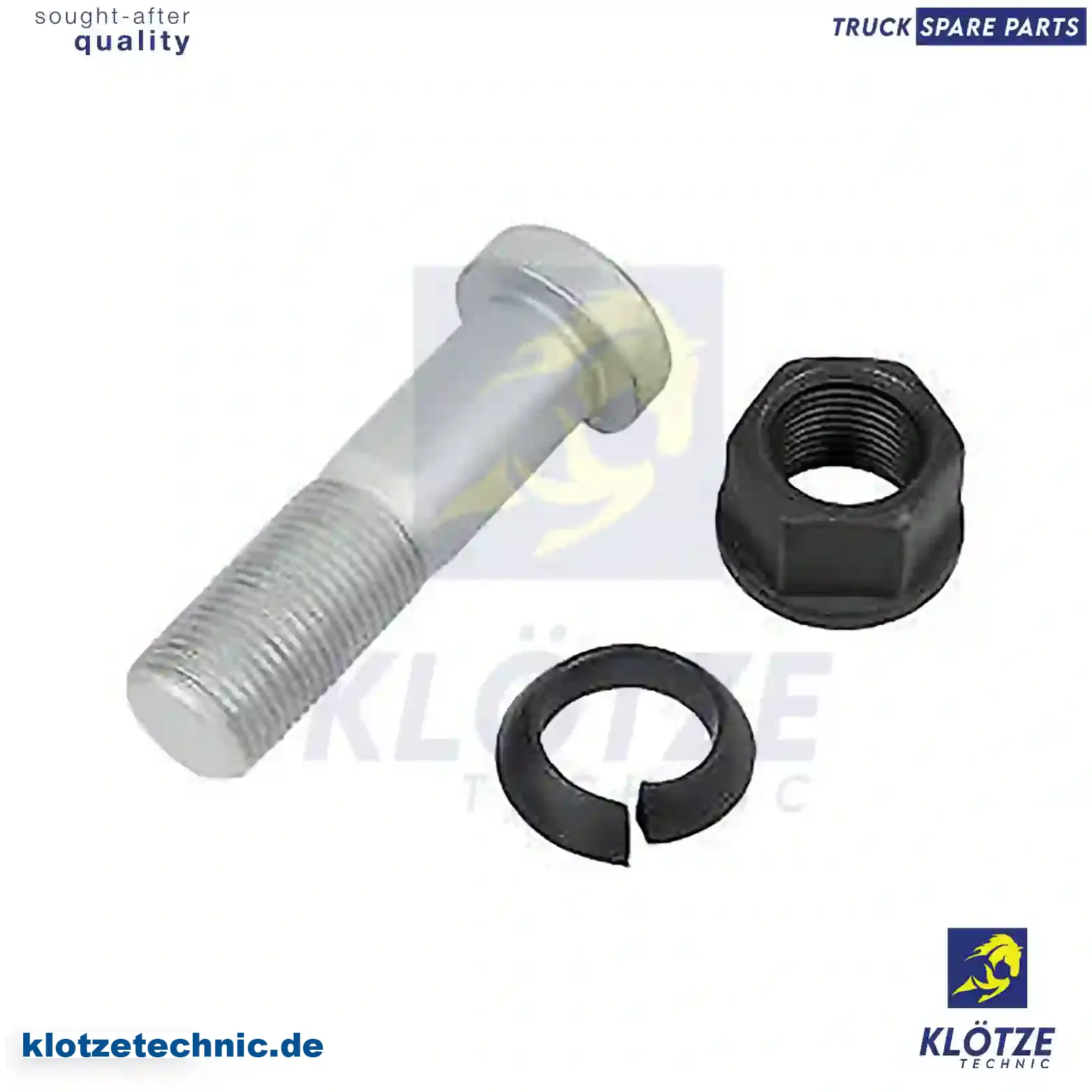 Wheel bolt, complete, 3184020071S2, , , , || Klötze Technic