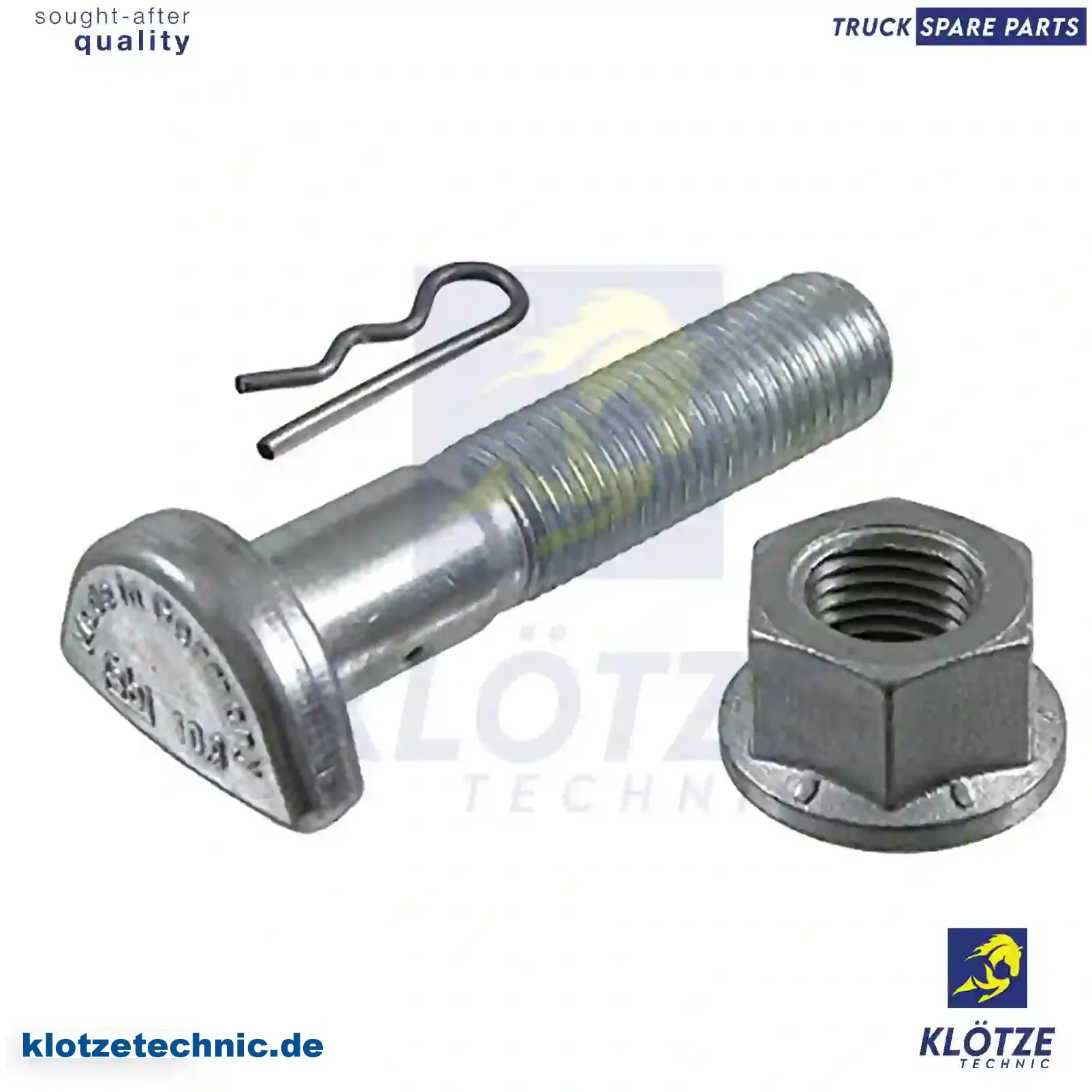 Wheel bolt, complete, 81454220025S, 3874020470S, , , , || Klötze Technic