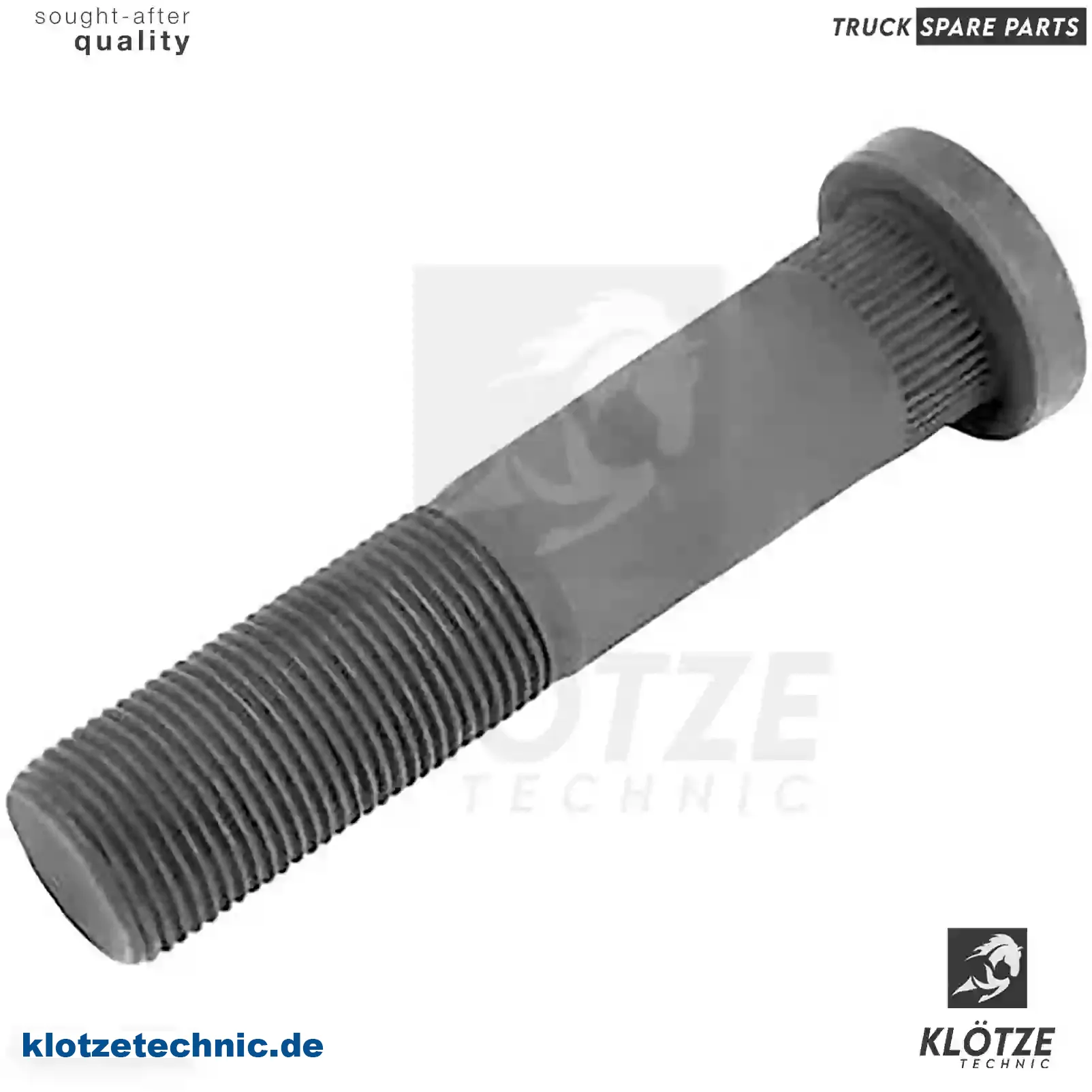 Wheel bolt, 5000351162, ZG41942-0008, , , || Klötze Technic