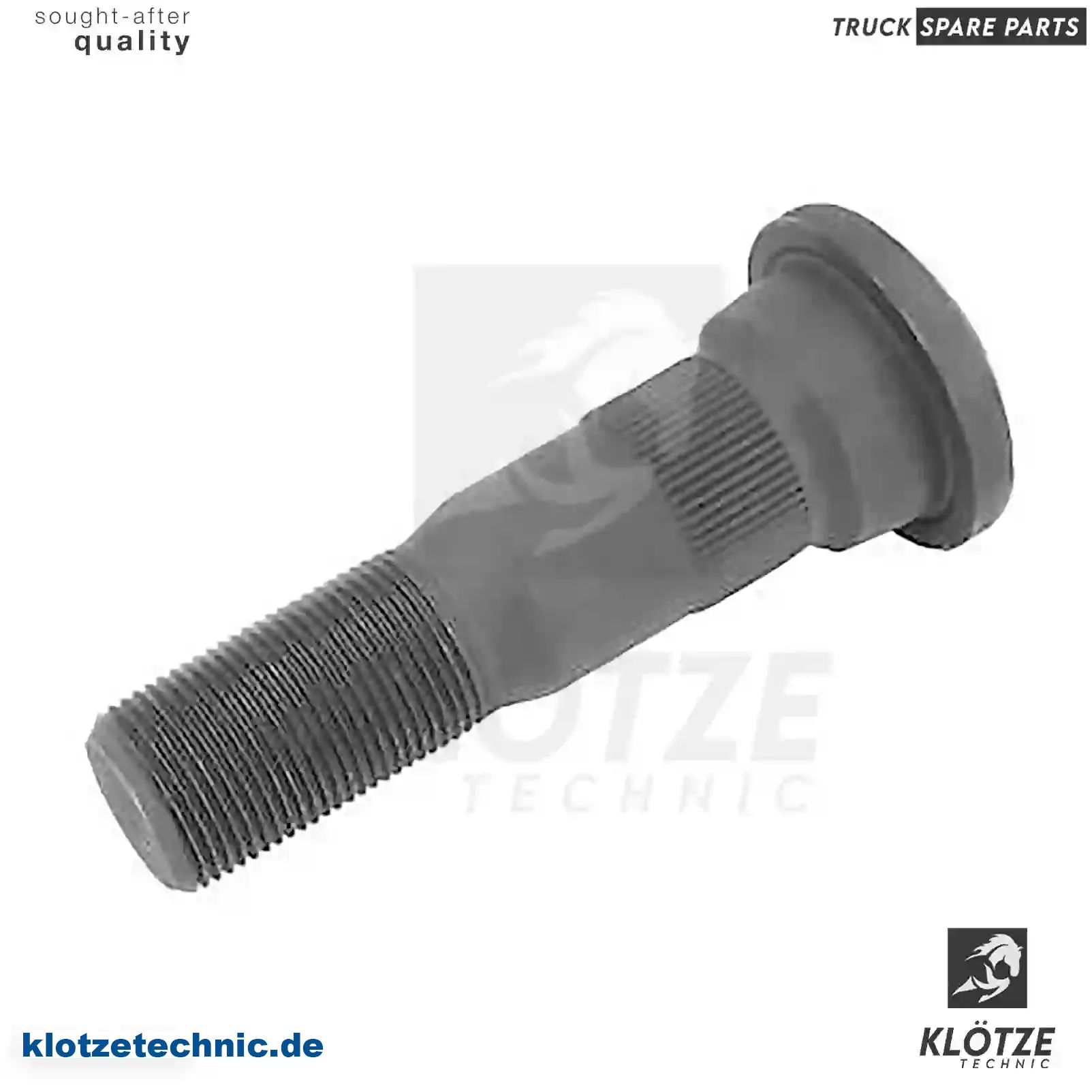 Wheel bolt, 5010566244, 5010566244, , , || Klötze Technic