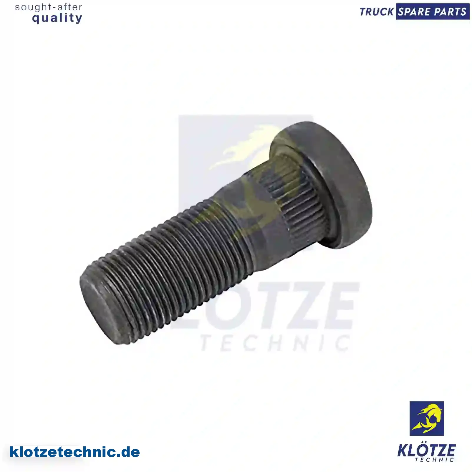 Wheel bolt, 5010308911, ZG41943-0008, , , || Klötze Technic