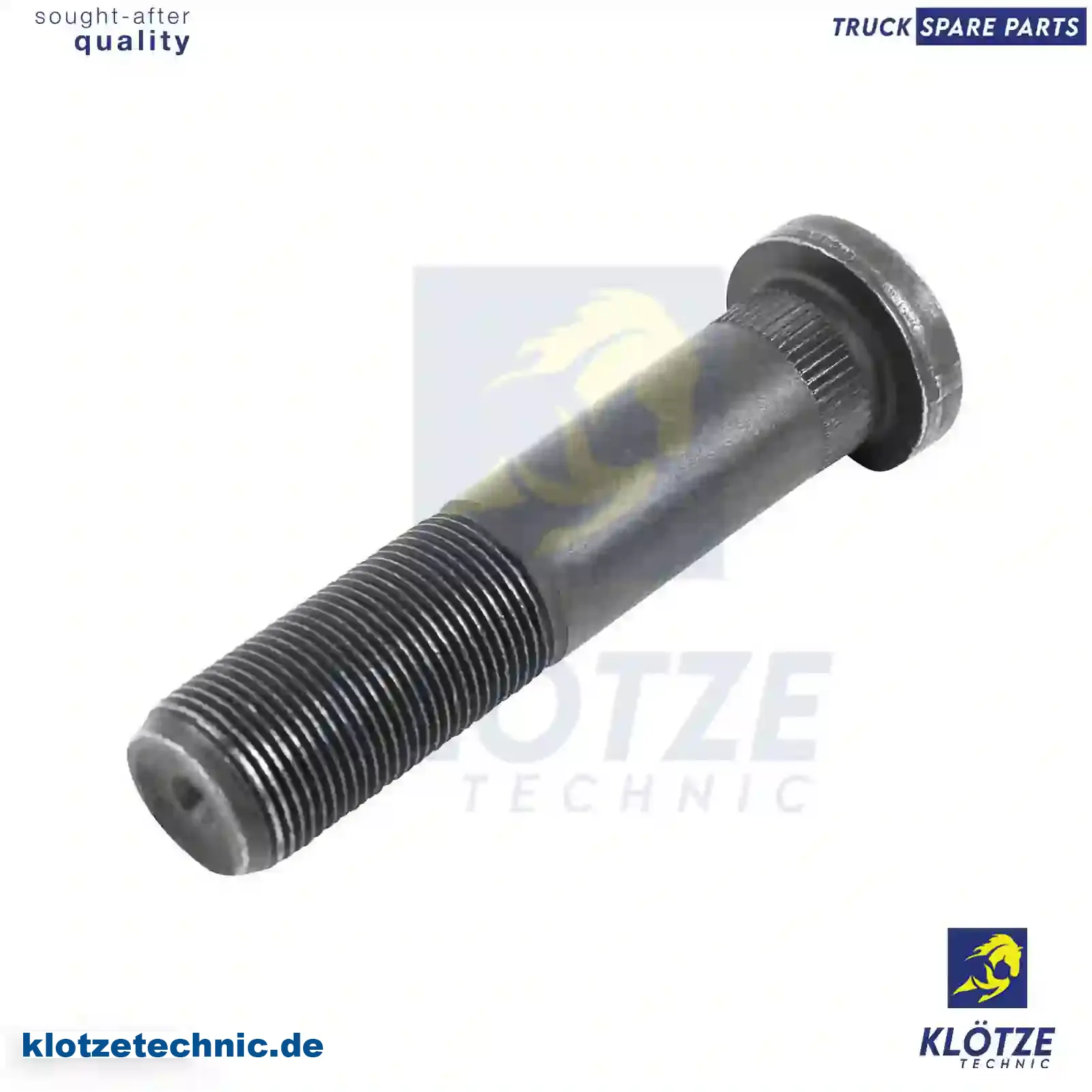 Wheel bolt, 07168465, 7168465, , , , || Klötze Technic