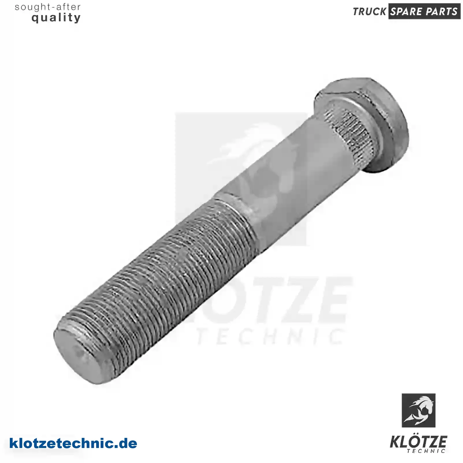 Wheel bolt, 42127244, ZG41950-0008, , , , || Klötze Technic