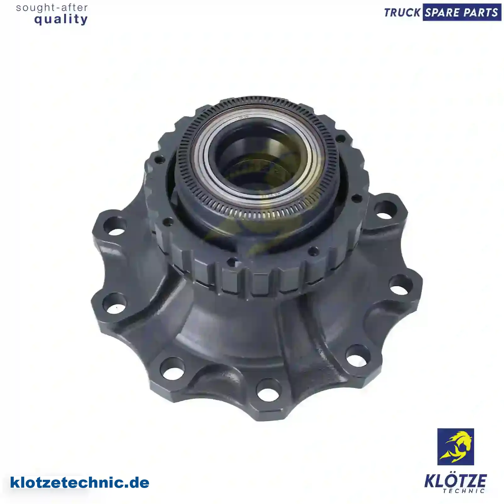 Wheel hub, with bearing, for disc brake, 7421550437, 21550437, , , , || Klötze Technic