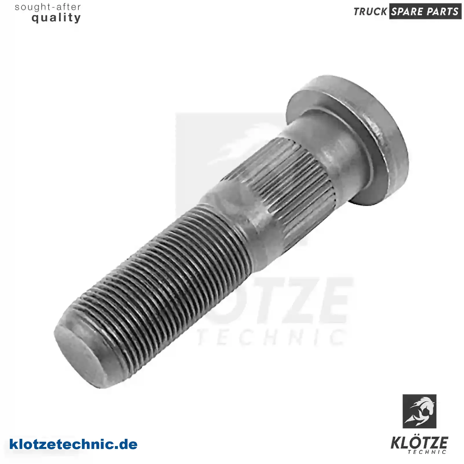 Wheel bolt, 20122167, 21022167, 21022167PK10, ZG41903-0008, || Klötze Technic