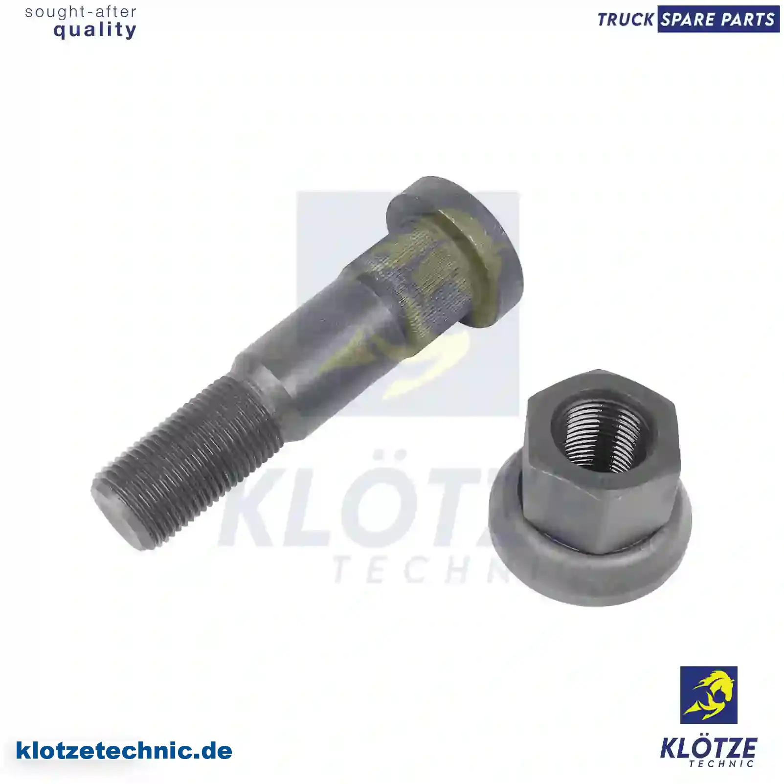 Wheel bolt, complete, 1573082S, , , , , , || Klötze Technic