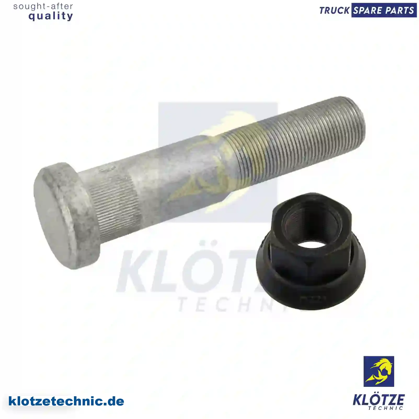 Wheel bolt, complete, 7421147687S1, 21147687S1, , , || Klötze Technic