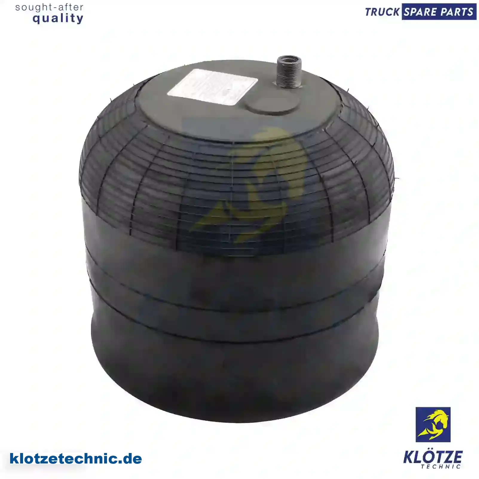 Air spring, with steel piston, 9423201821, 9423202621, 9423207221 || Klötze Technic