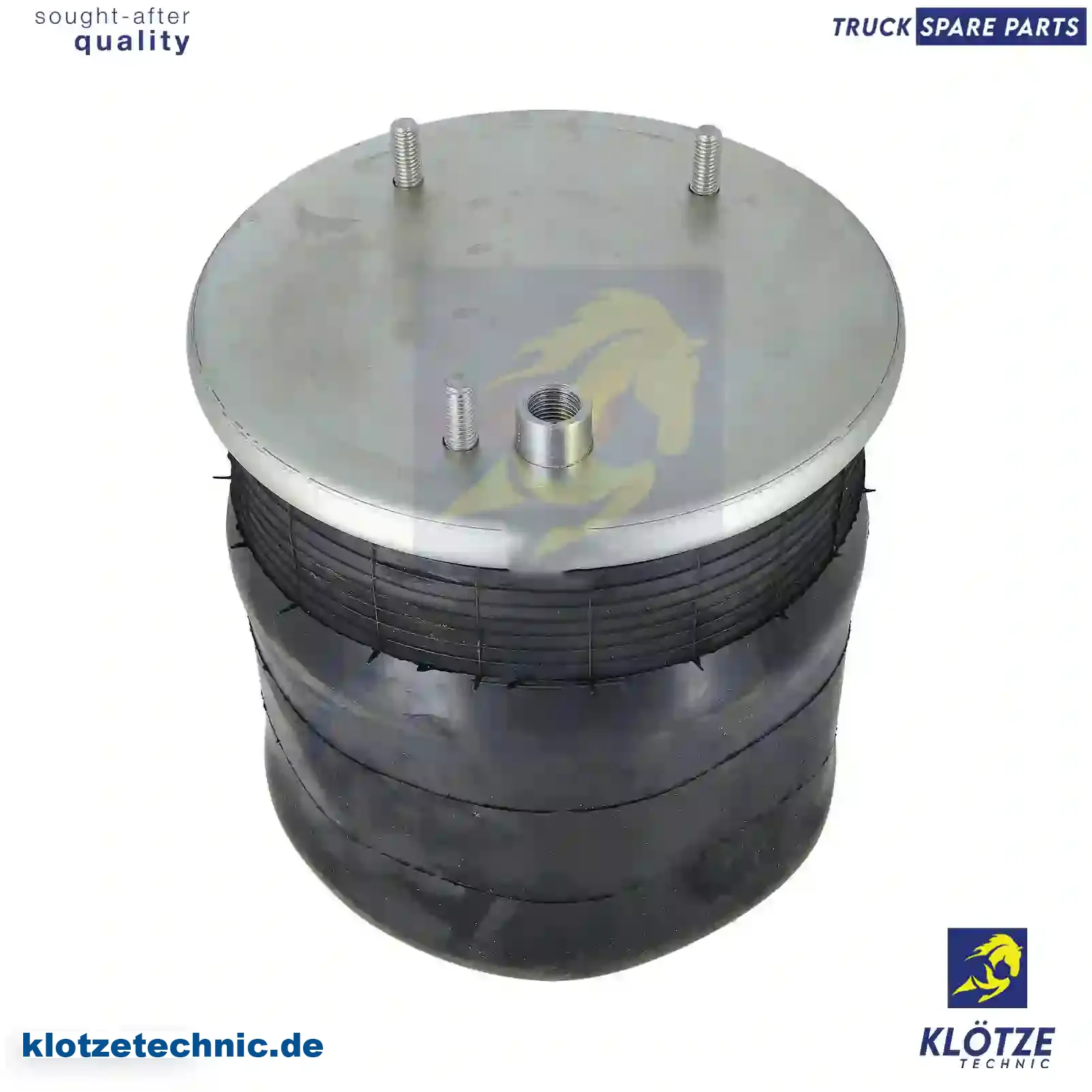 Air spring, with steel piston, 1266382, 1697682, ZG40783-0008 || Klötze Technic