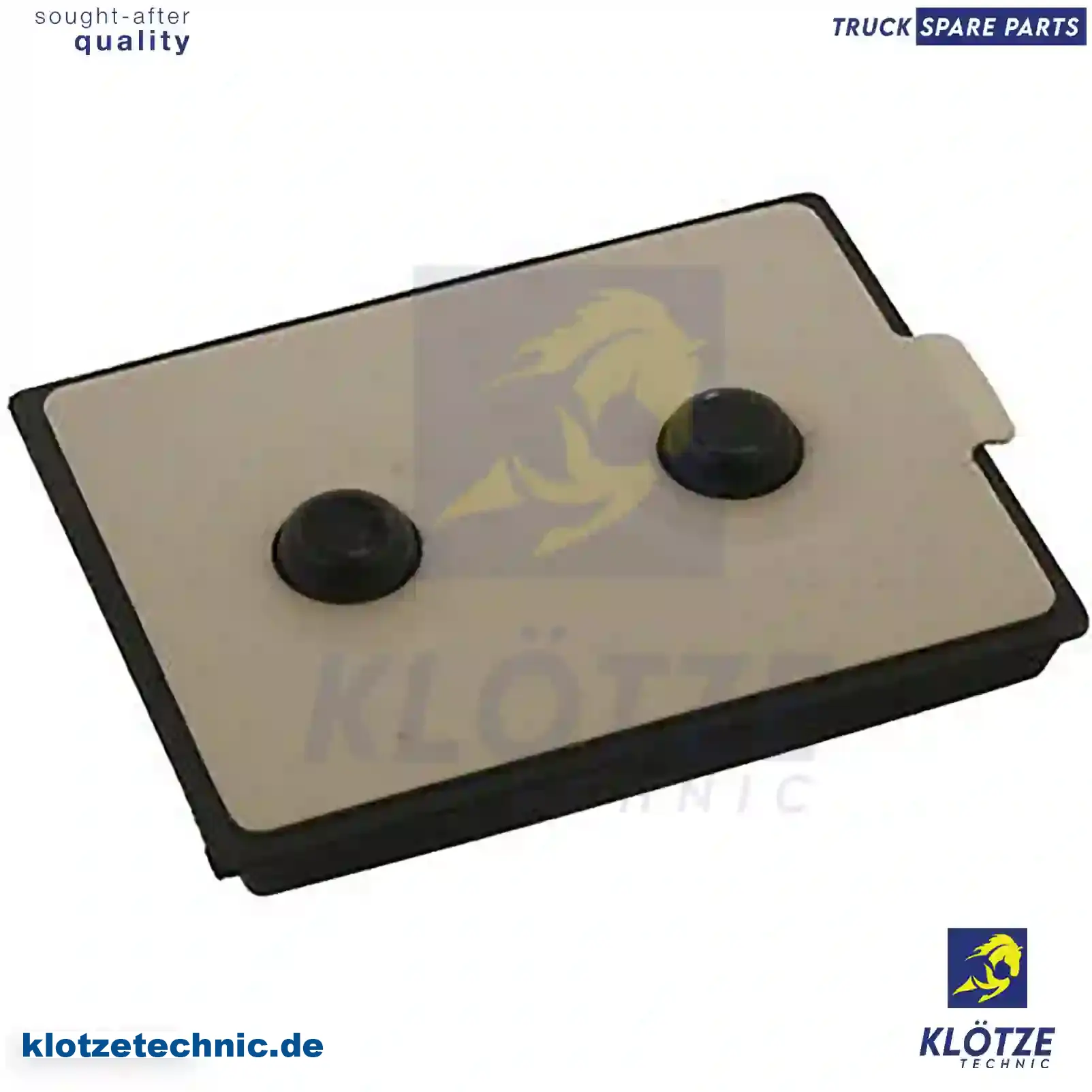 Intermediate piece, leaf spring, 81434006484, 81434070109, 81434070110, 81434075003, 2V5411281 || Klötze Technic